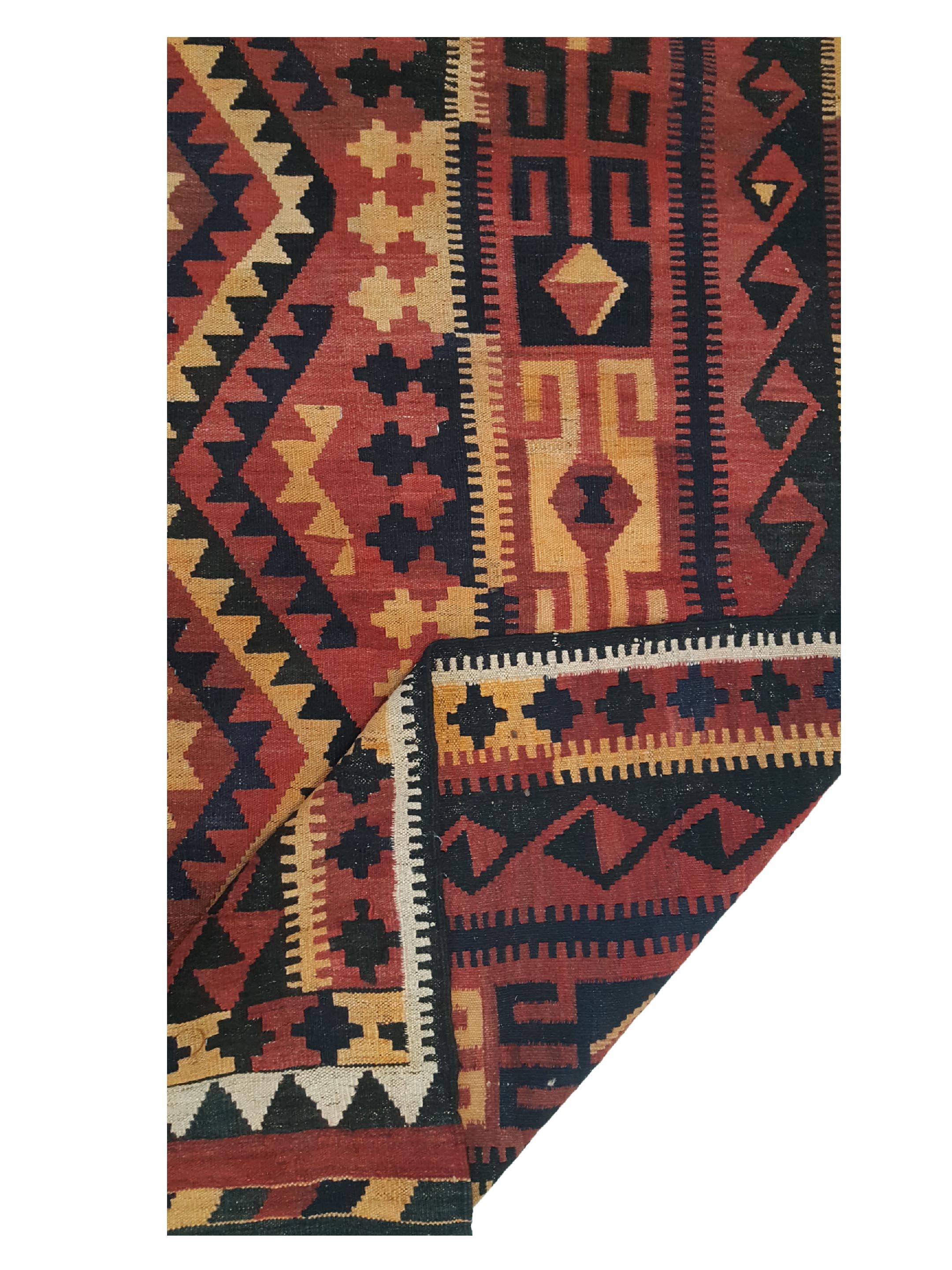 Kilim Hand Woven Rust 10x15 - Image 3 of 6