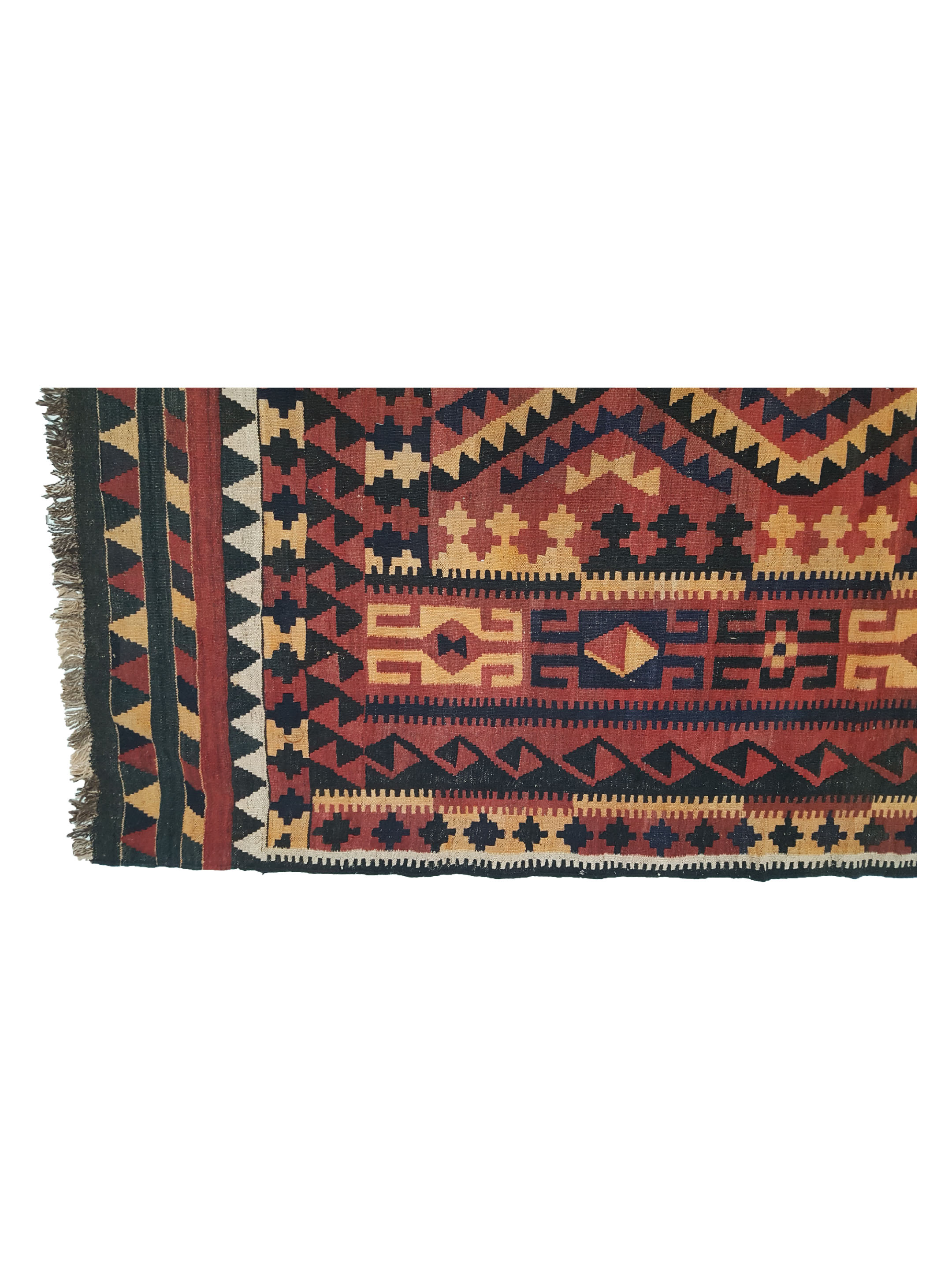 Kilim Hand Woven Rust 10x15 - Image 4 of 6