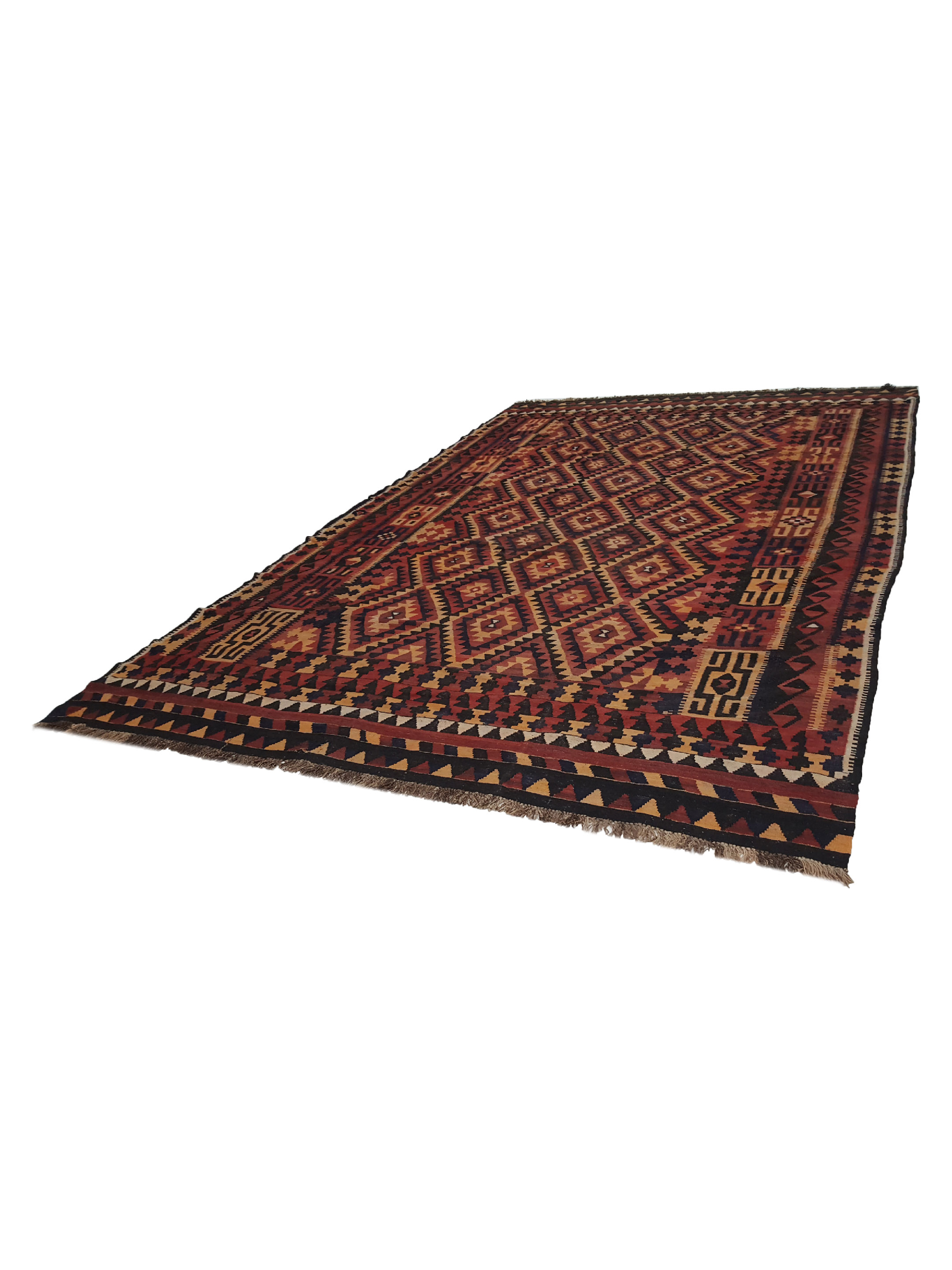 Kilim Hand Woven Rust 10x15 - Image 6 of 6