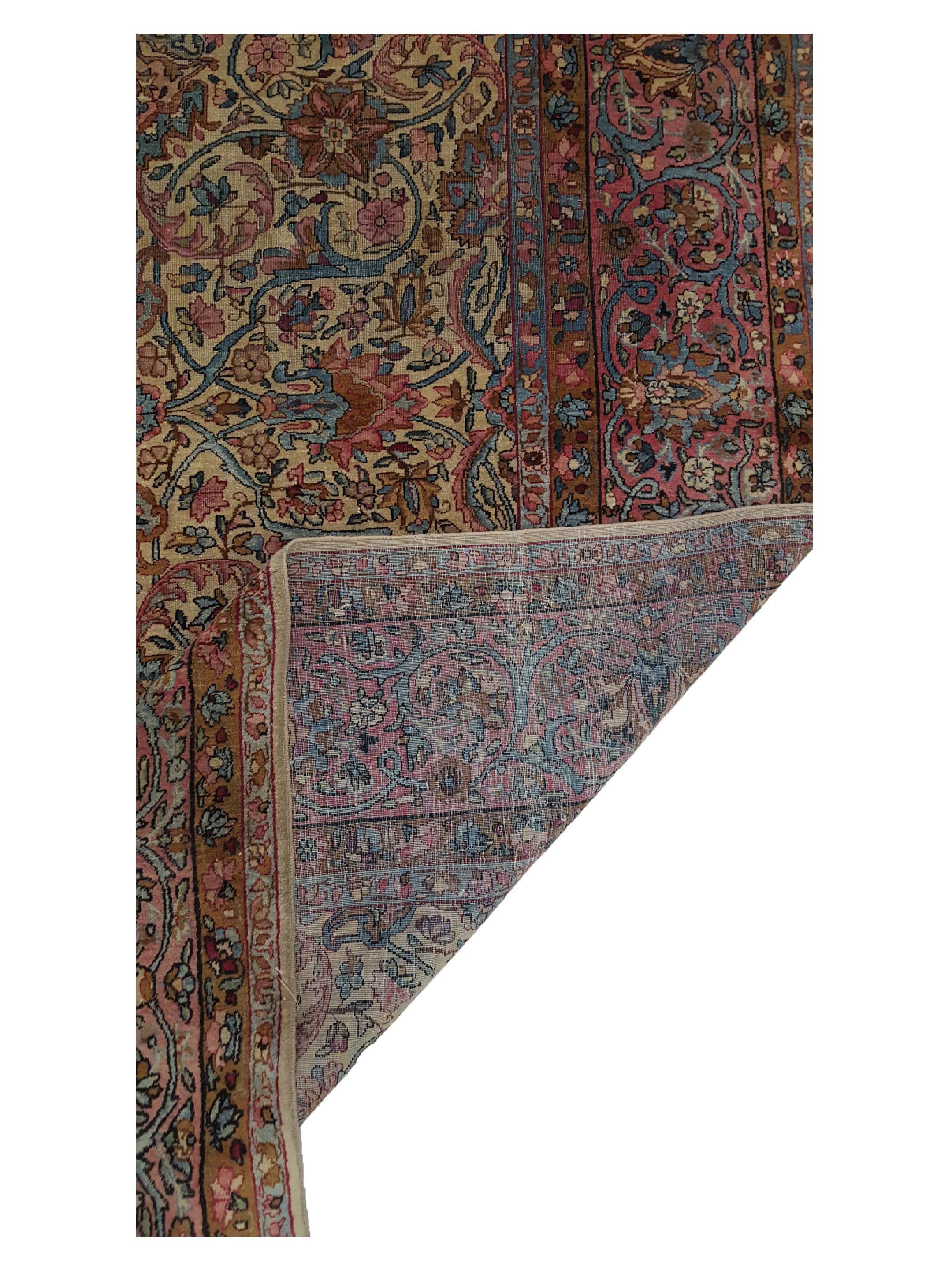 Antique Kerman Rust 9x12 - Image 3 of 8