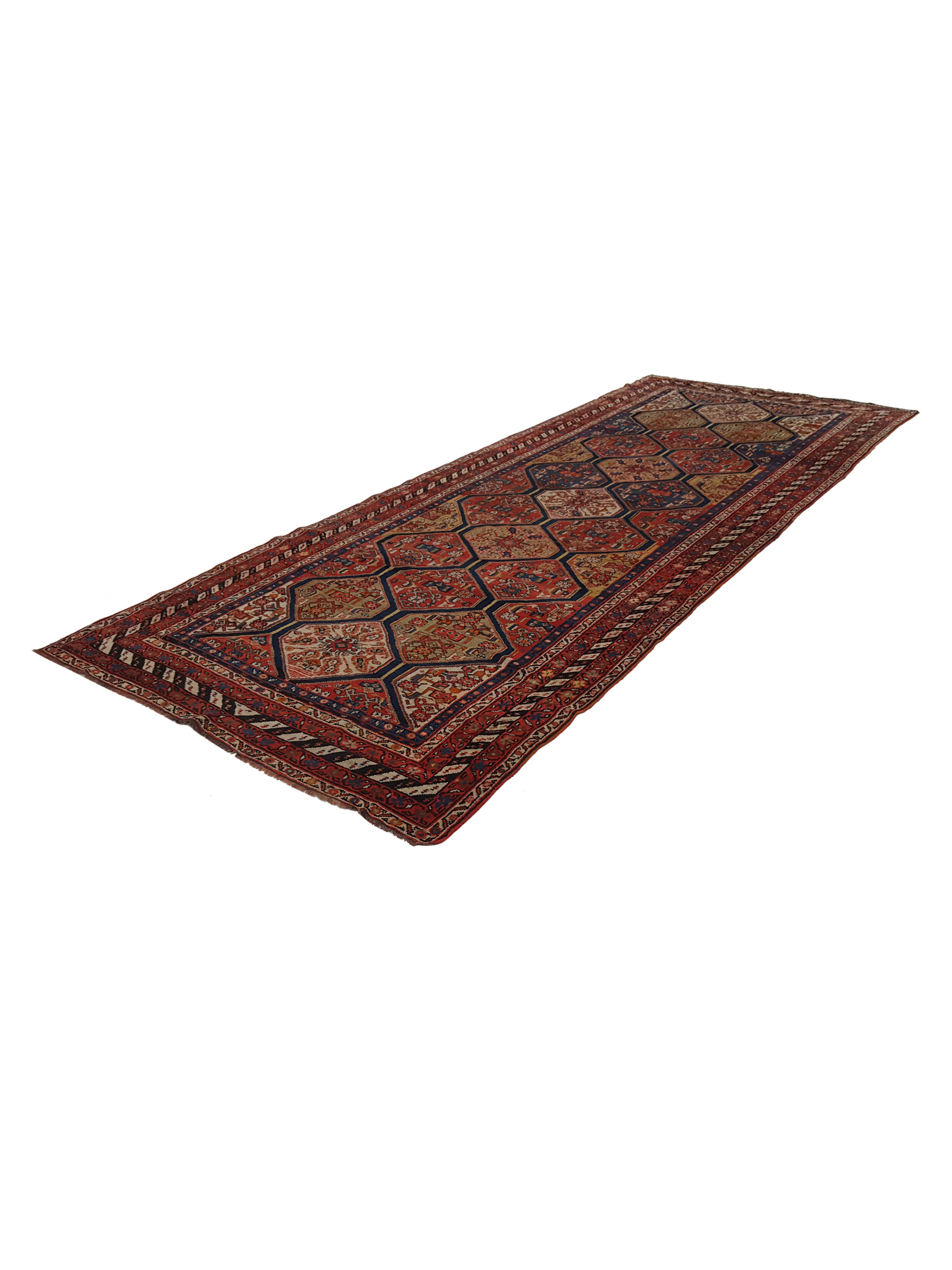 Antique Kurd Multi 5x14 - Image 6 of 6