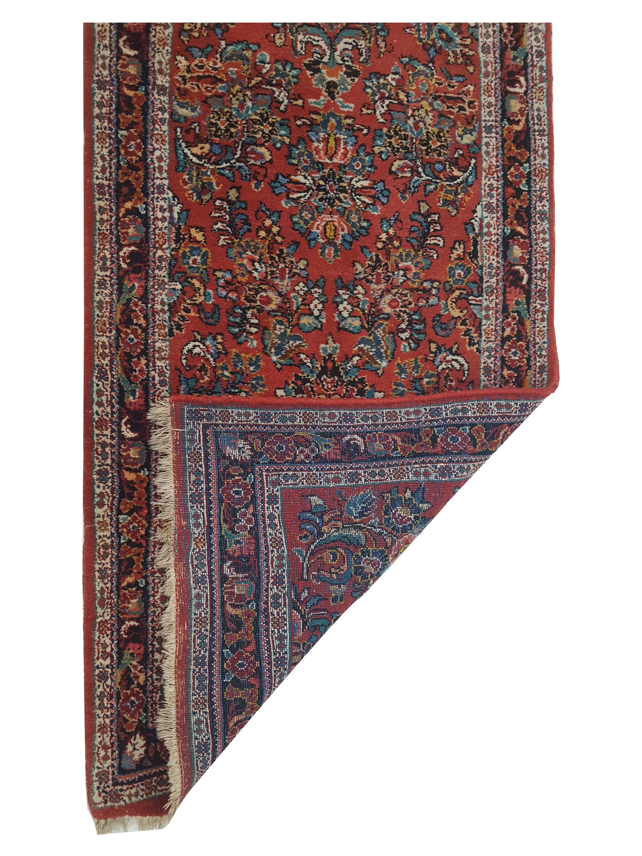 Antique Sarouk Burgundy 3x17 - Image 2 of 2