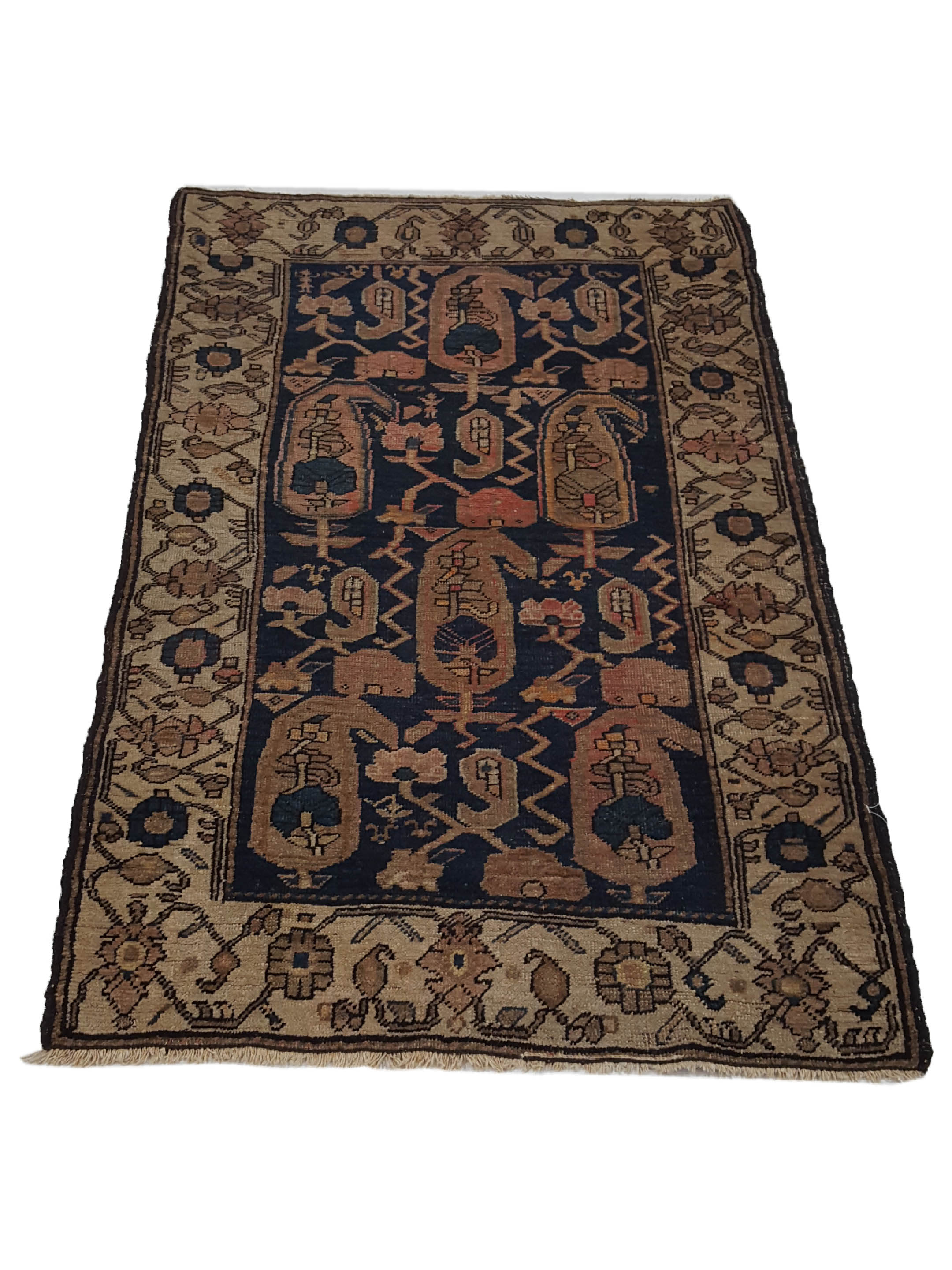 Antique Kurdish Beige 3x5 - Image 2 of 6