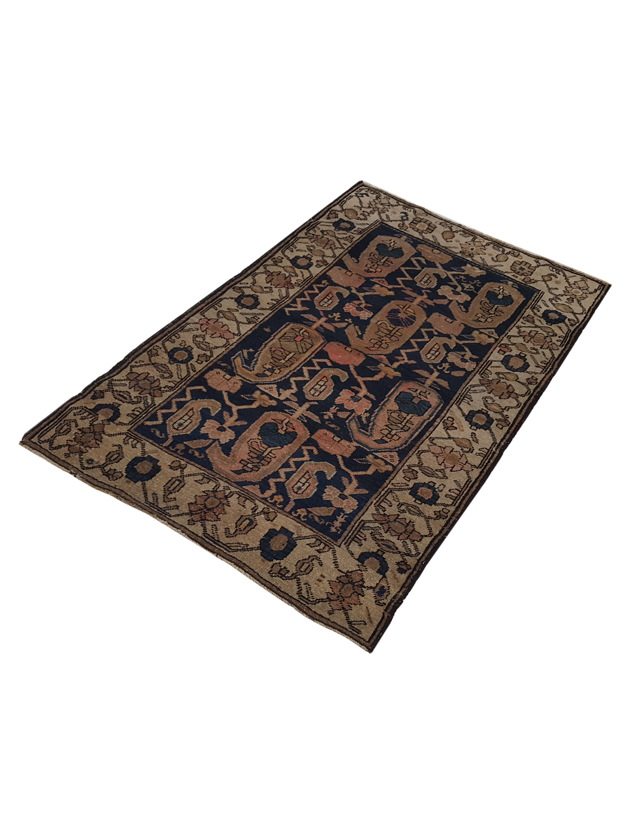 Antique Kurdish Beige 3x5 - Image 6 of 6