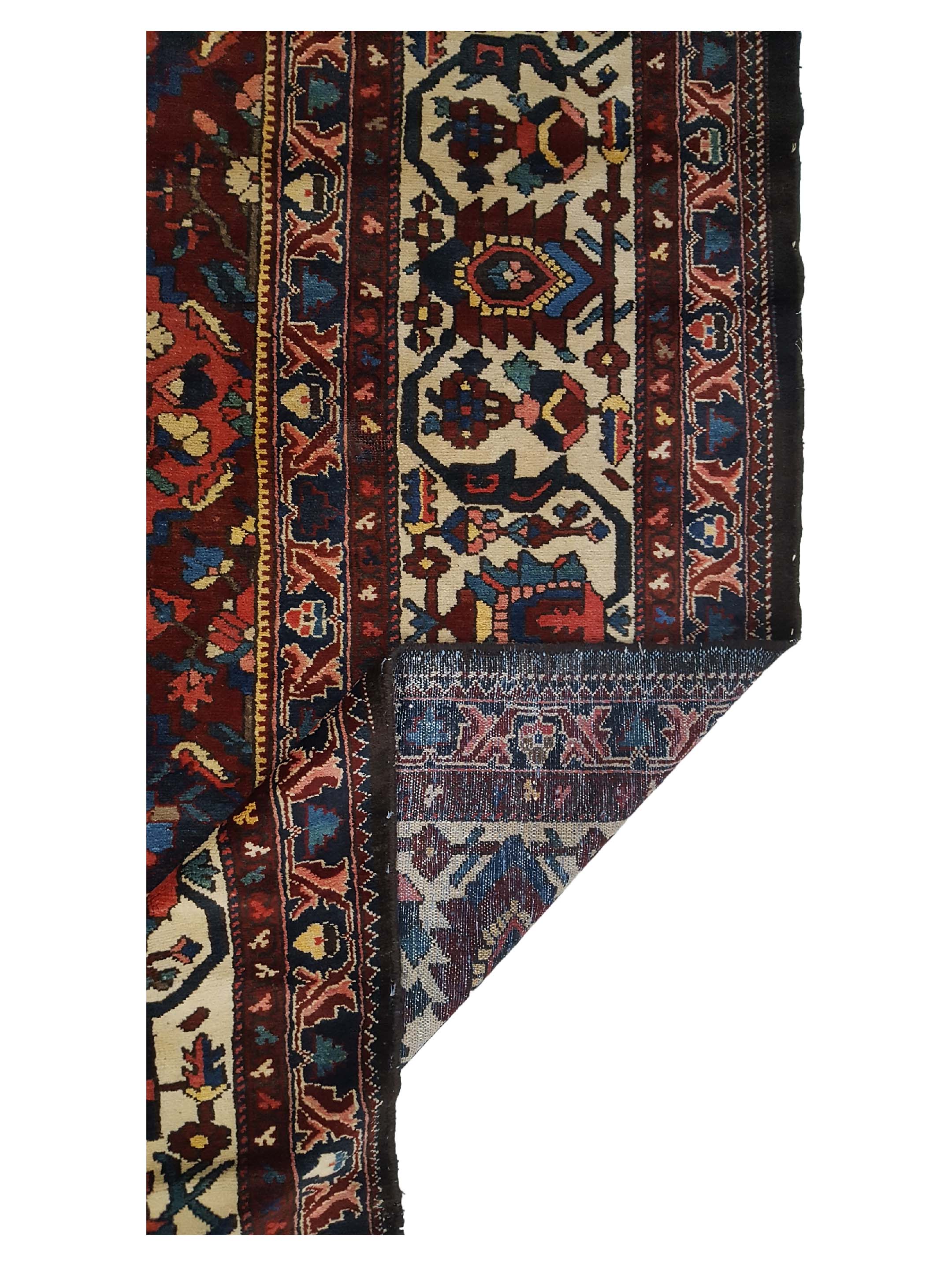Antique Bakhtiyari Burgundy 13x15 - Image 3 of 6