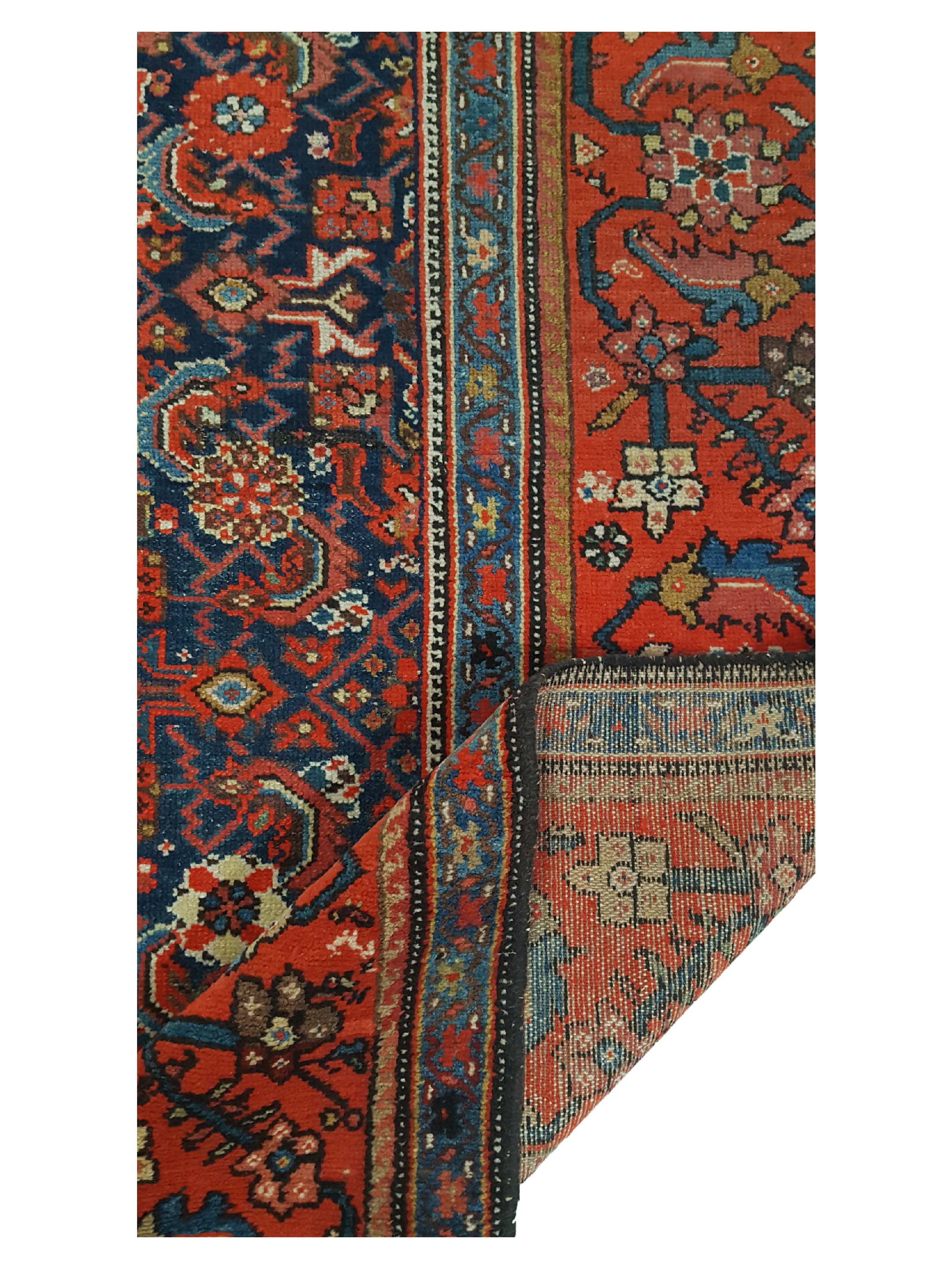 Antique Malayer Indigo 6x13 - Image 3 of 6