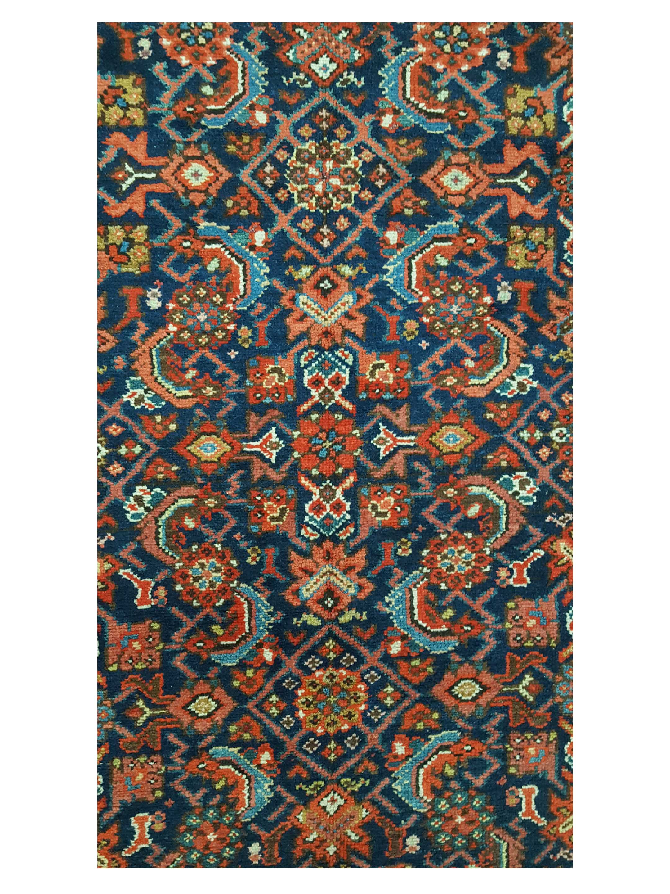 Antique Malayer Indigo 6x13 - Image 5 of 6