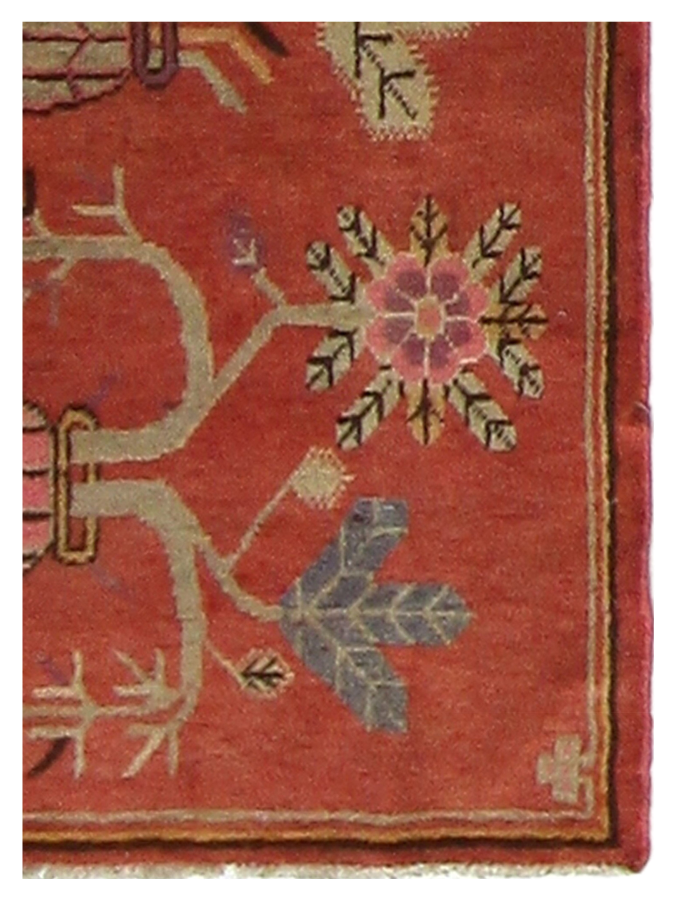 Antique Samarkand Rust Red 3x6 - Image 3 of 4