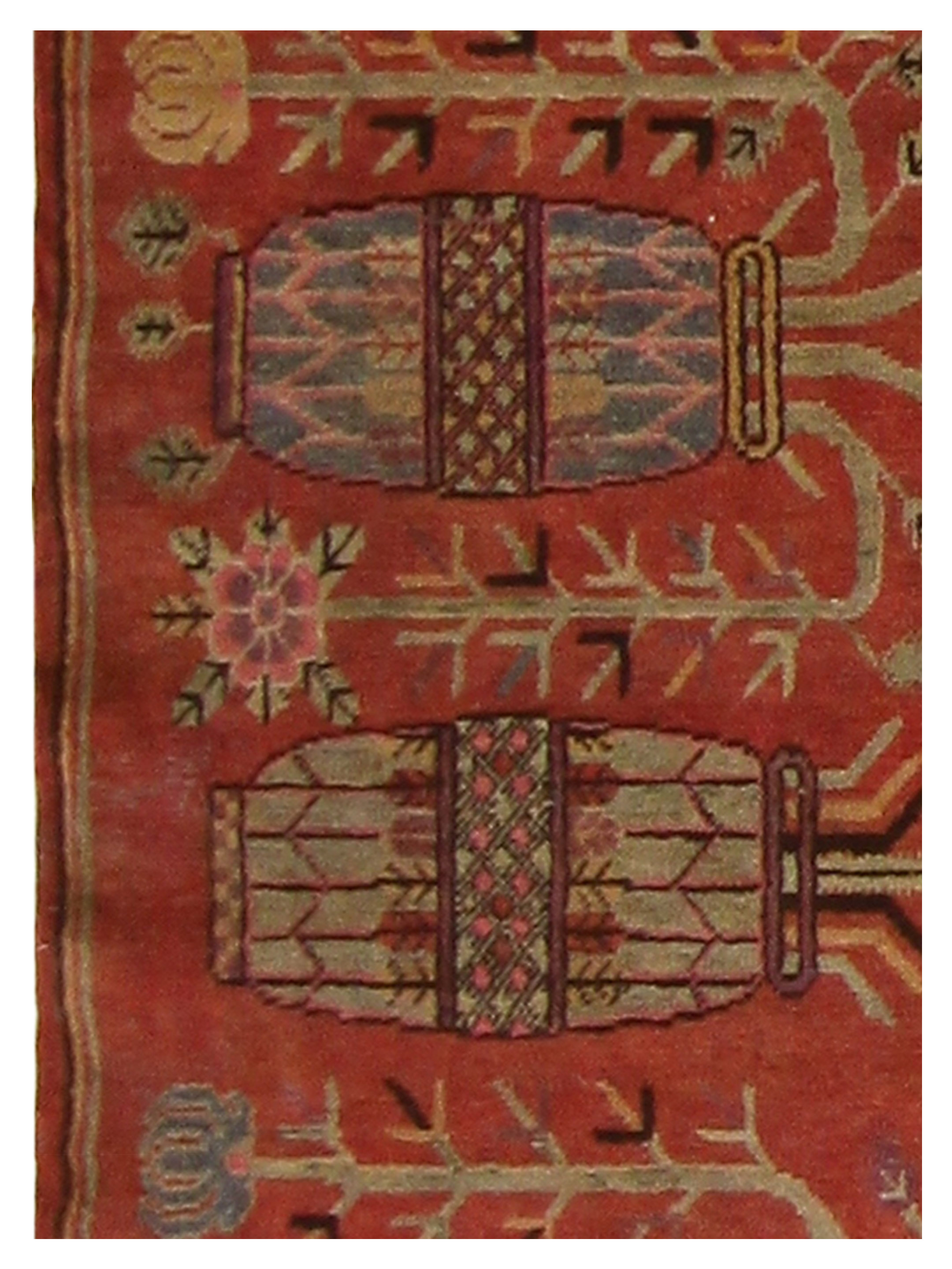 Antique Samarkand Rust Red 3x6 - Image 4 of 4