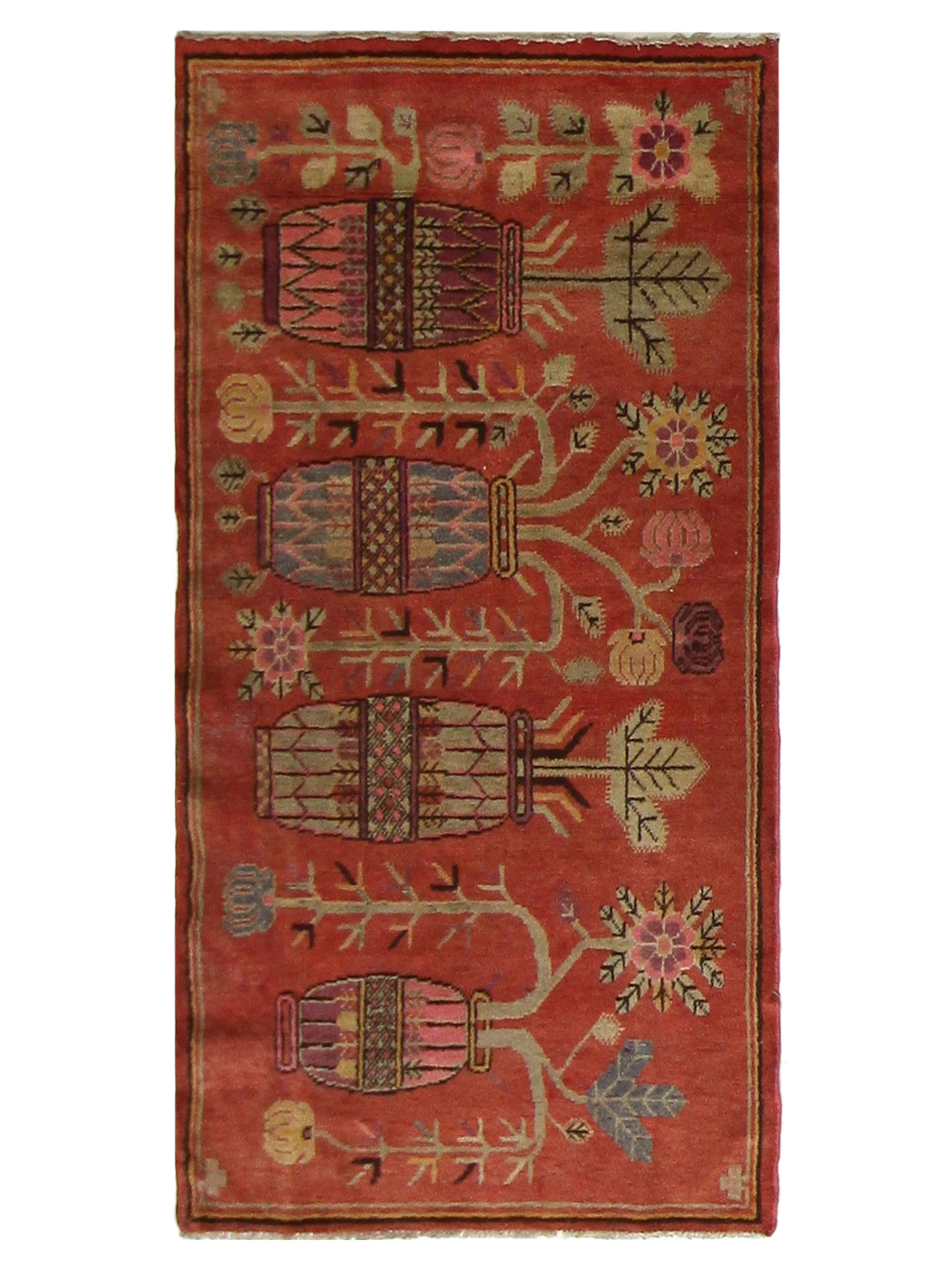 Antique Samarkand Rust Red 3x6