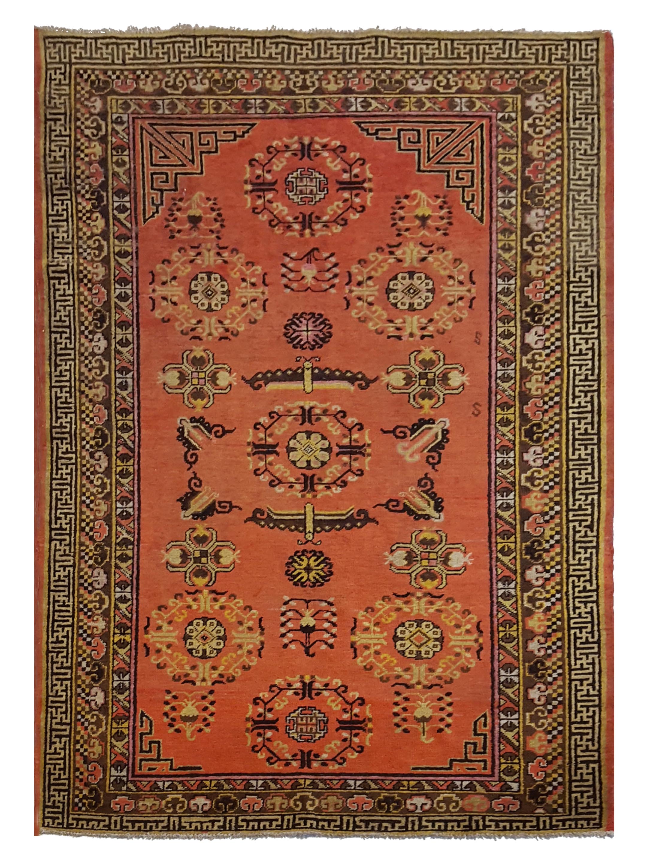 Antique Samarkand Orange 5x8