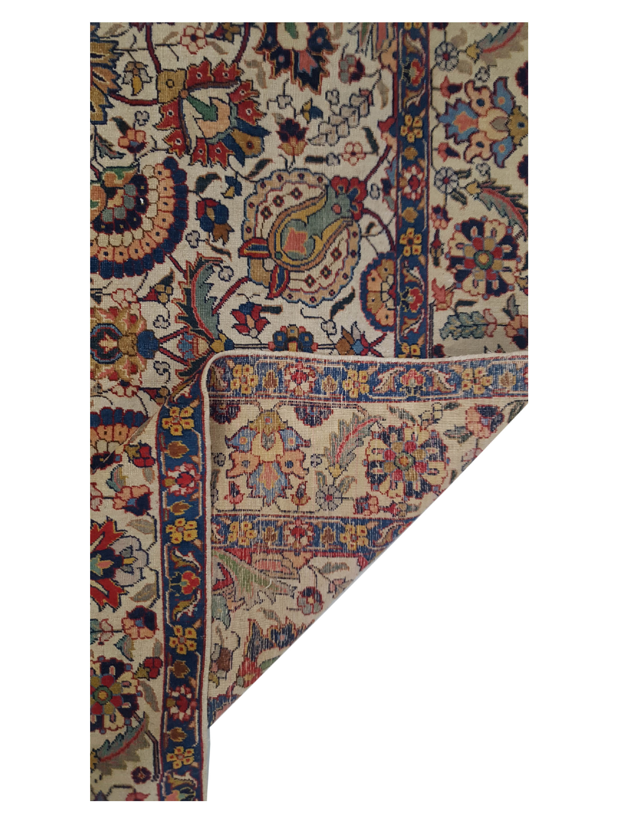 Antique Tabriz Ivory 7x10 - Image 3 of 6