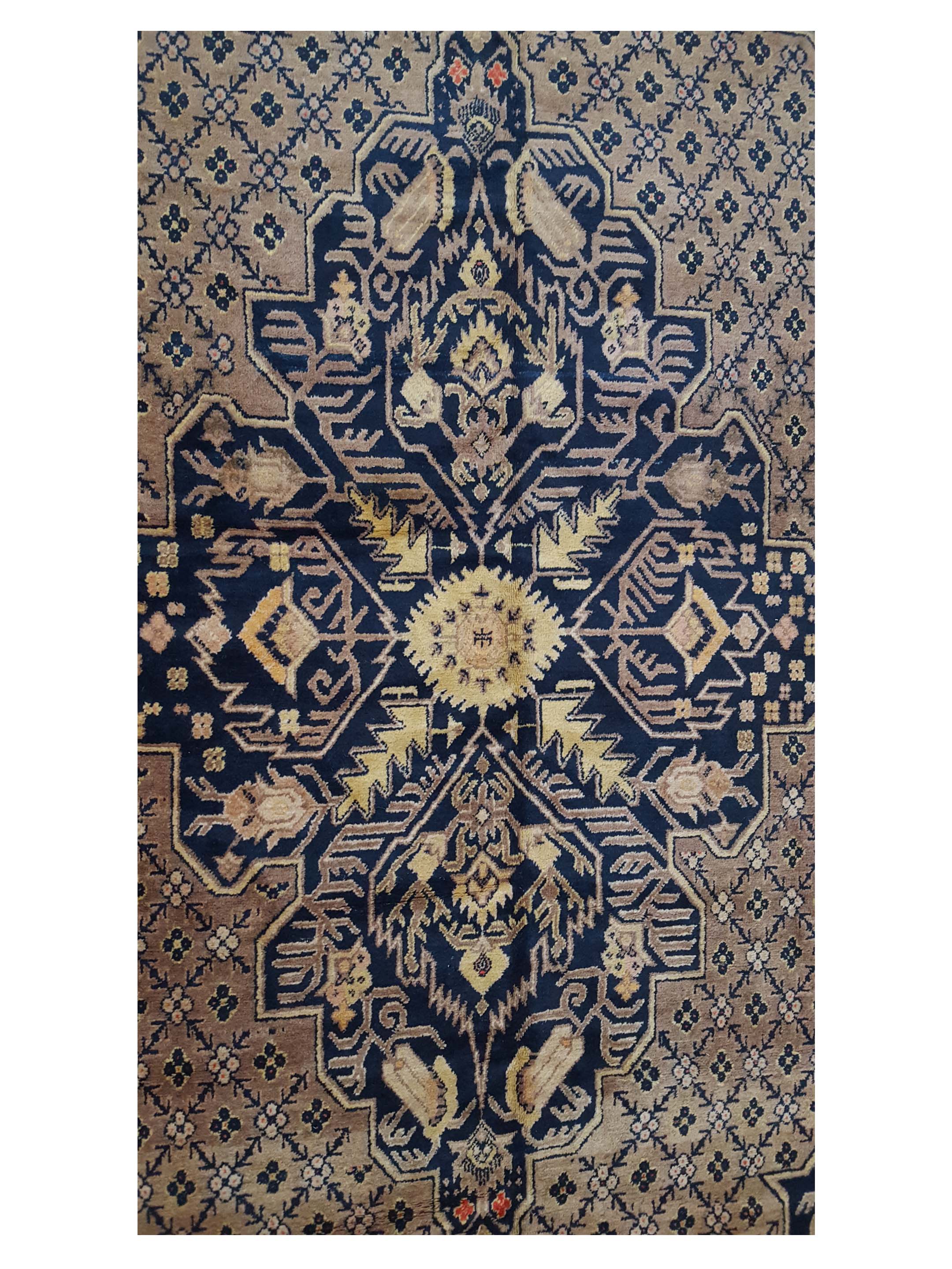 Antique Samarkand Charcoal 7x12 - Image 5 of 6