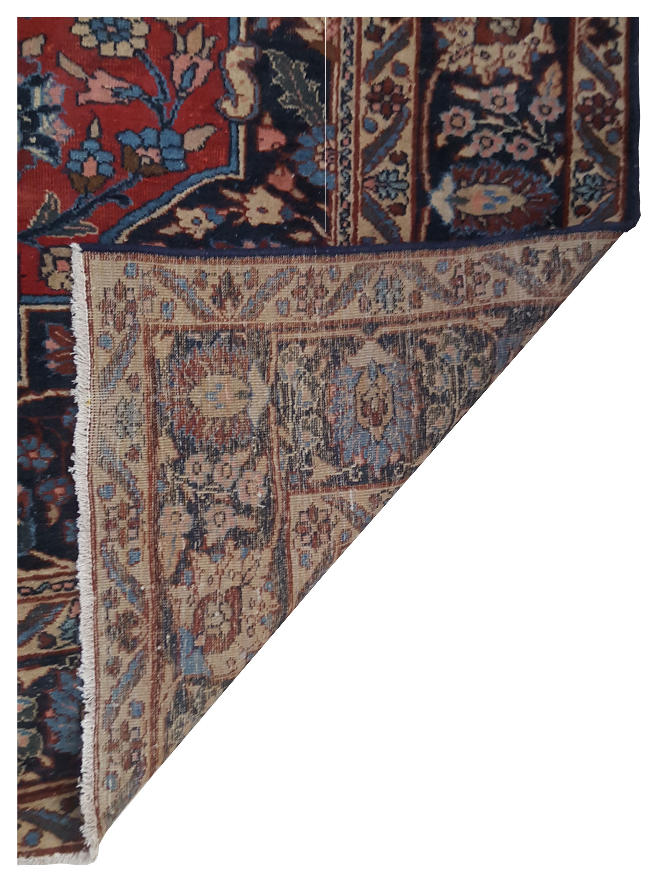 Antique Tabriz Burgundy 8x10 - Image 3 of 6