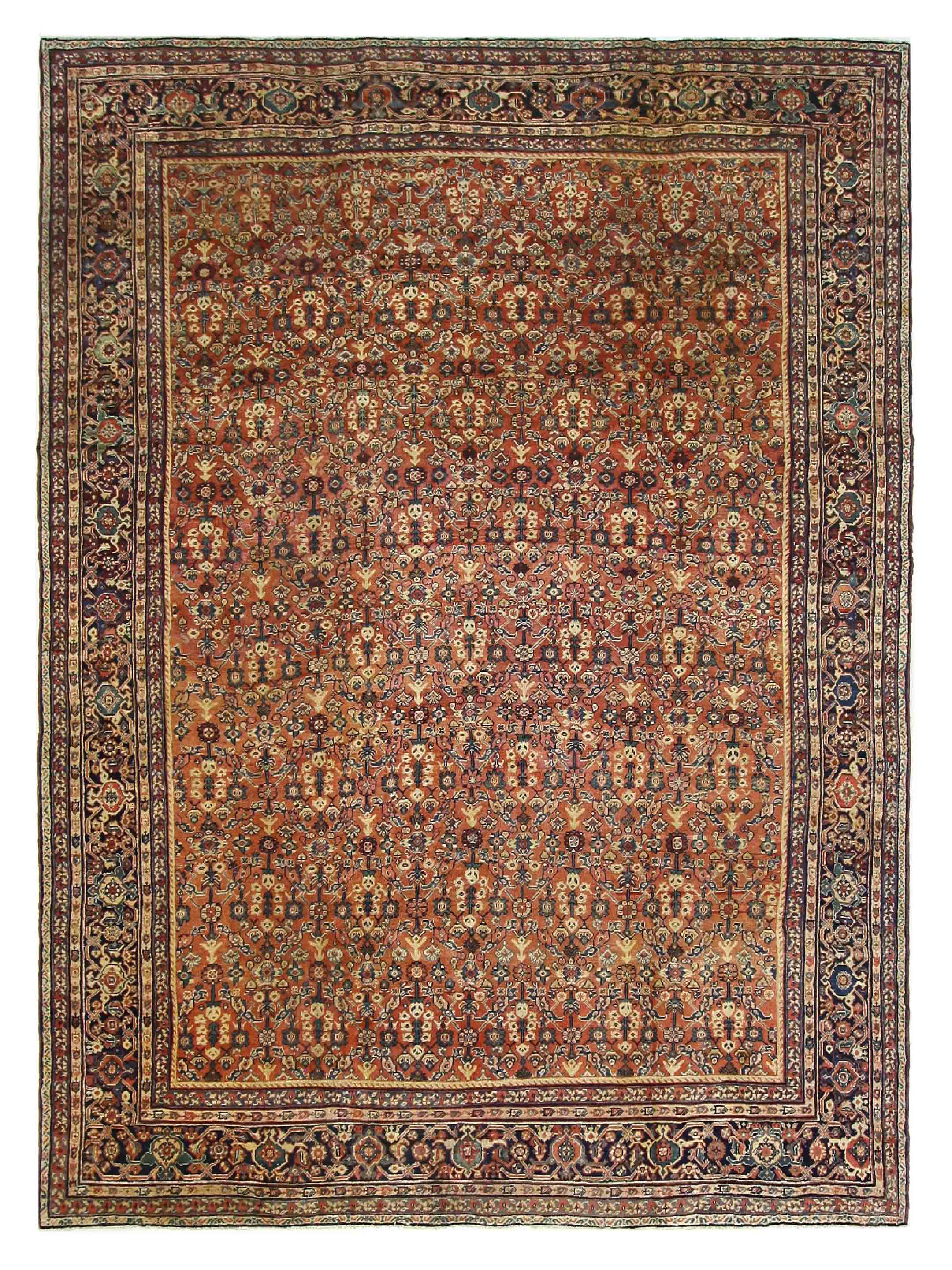 Antique Mahal Coral 11x14
