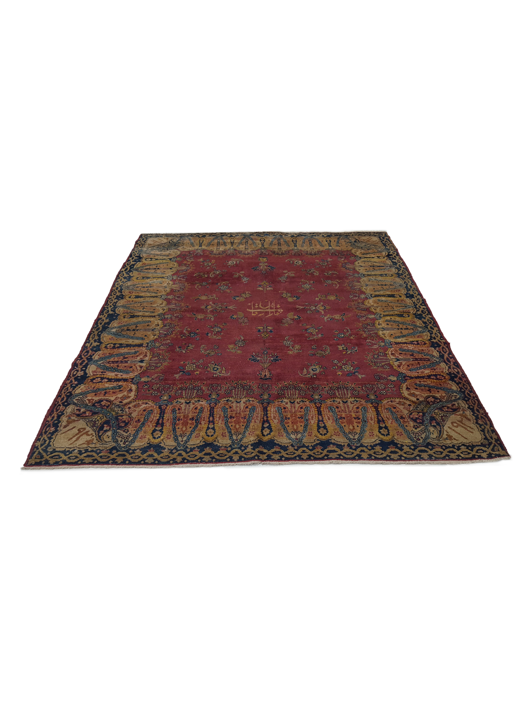Antique Kazan Rust 7x8 - Image 2 of 6