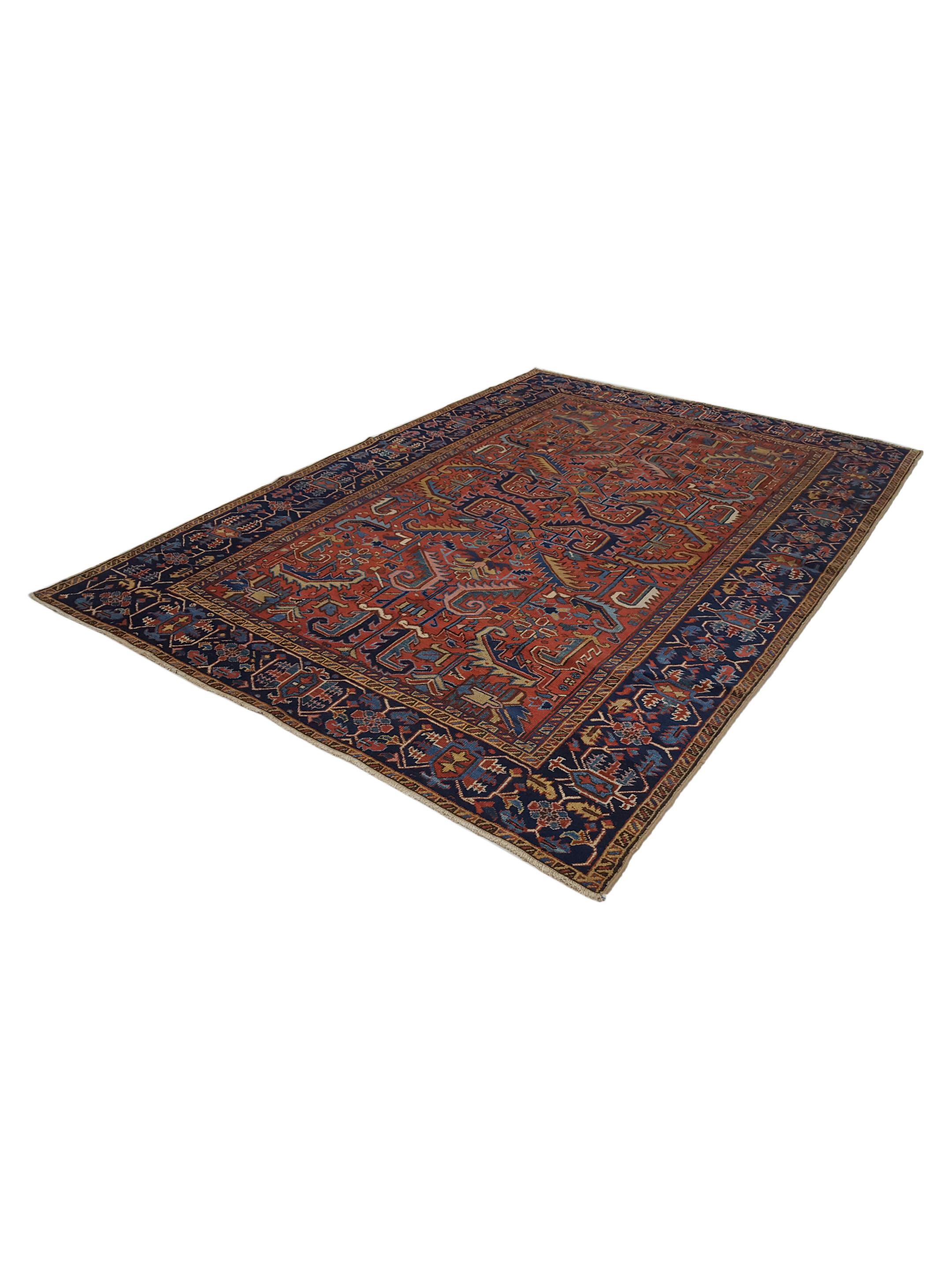 Antique Heriz Rust 7x10 - Image 6 of 7