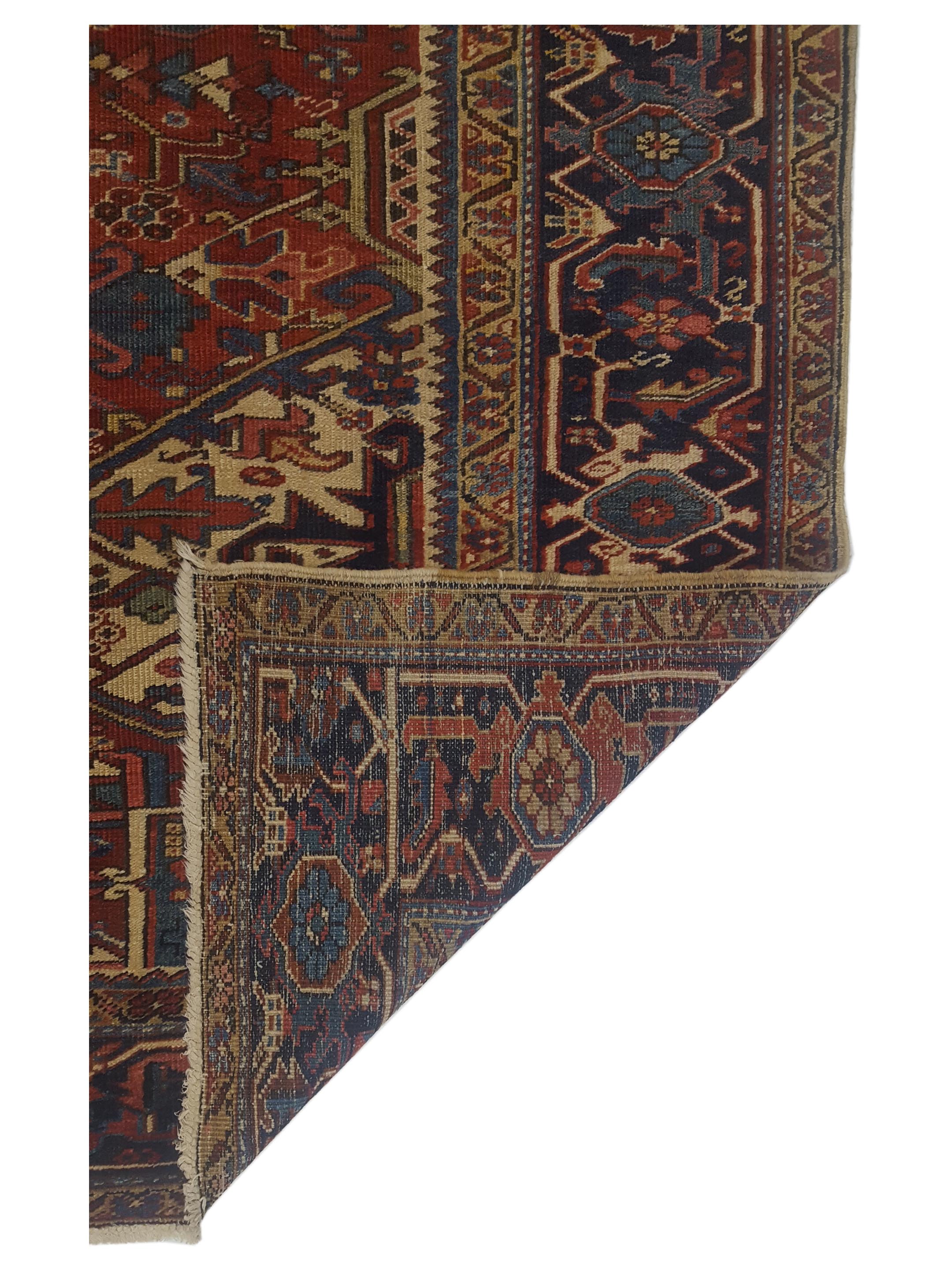 Antique Heriz Rust 10x17 - Image 2 of 7