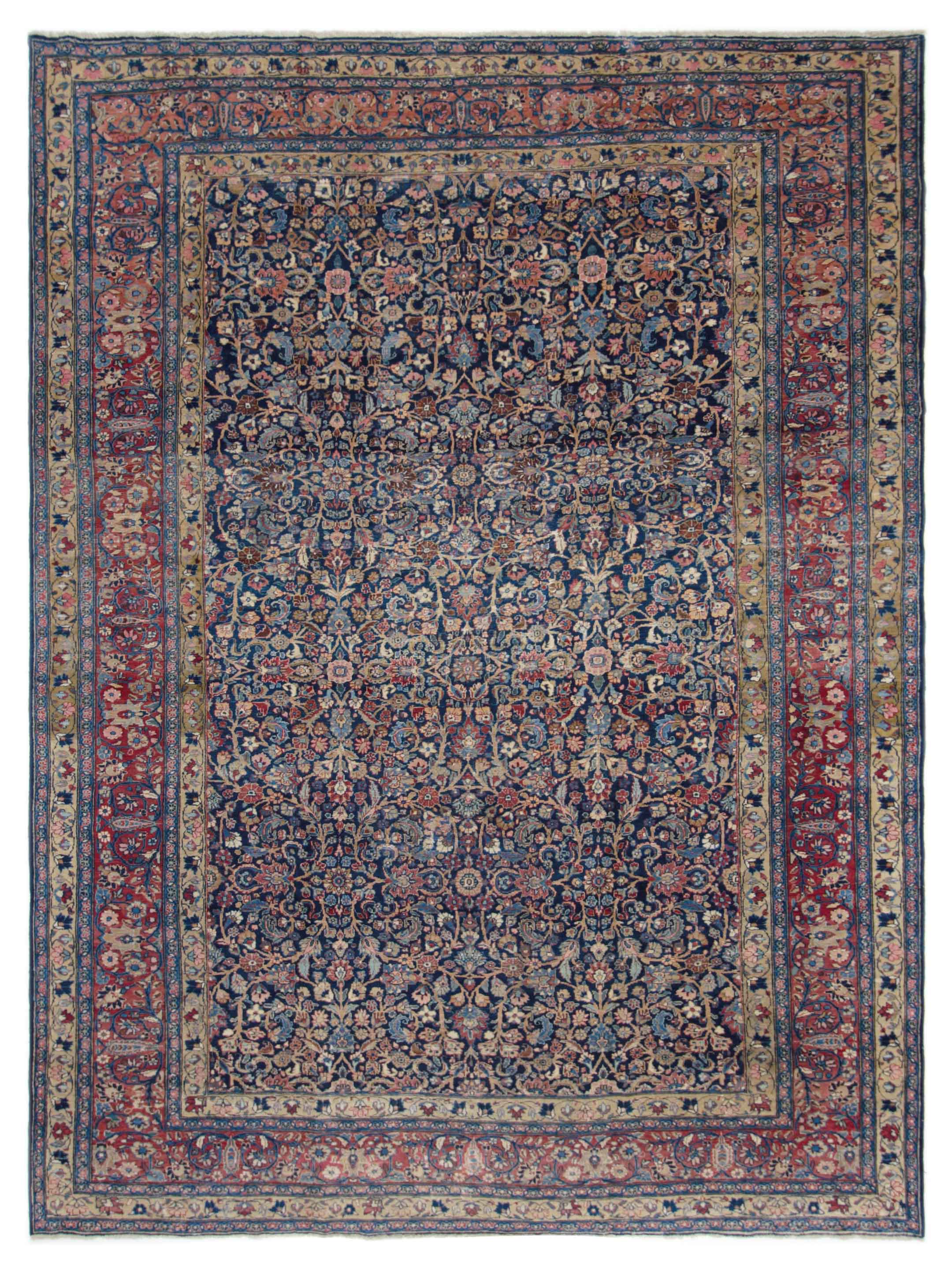 Antique Mashad Indigo 10x14