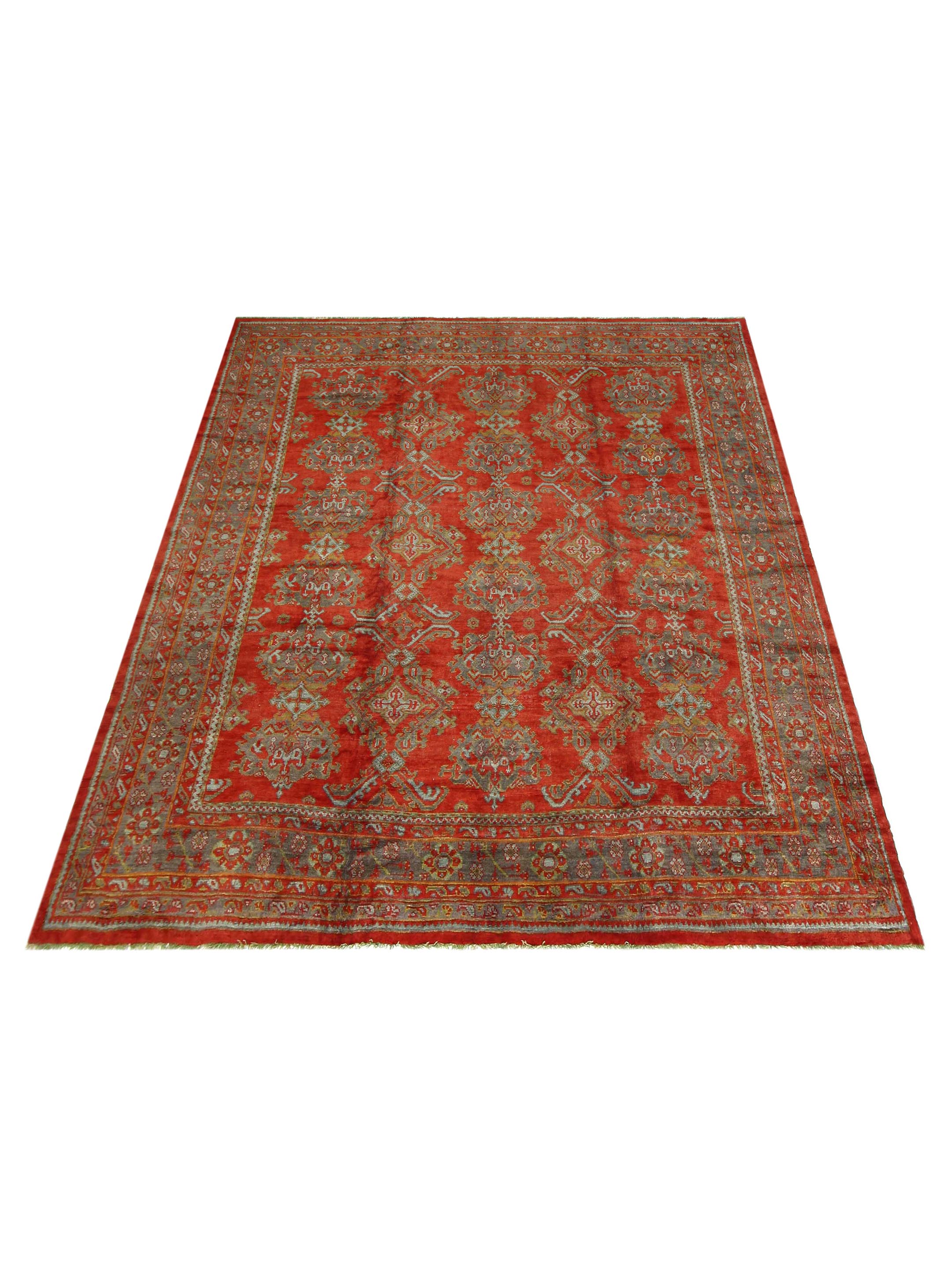 Antique Ushak Rust 14x15 - Image 2 of 7
