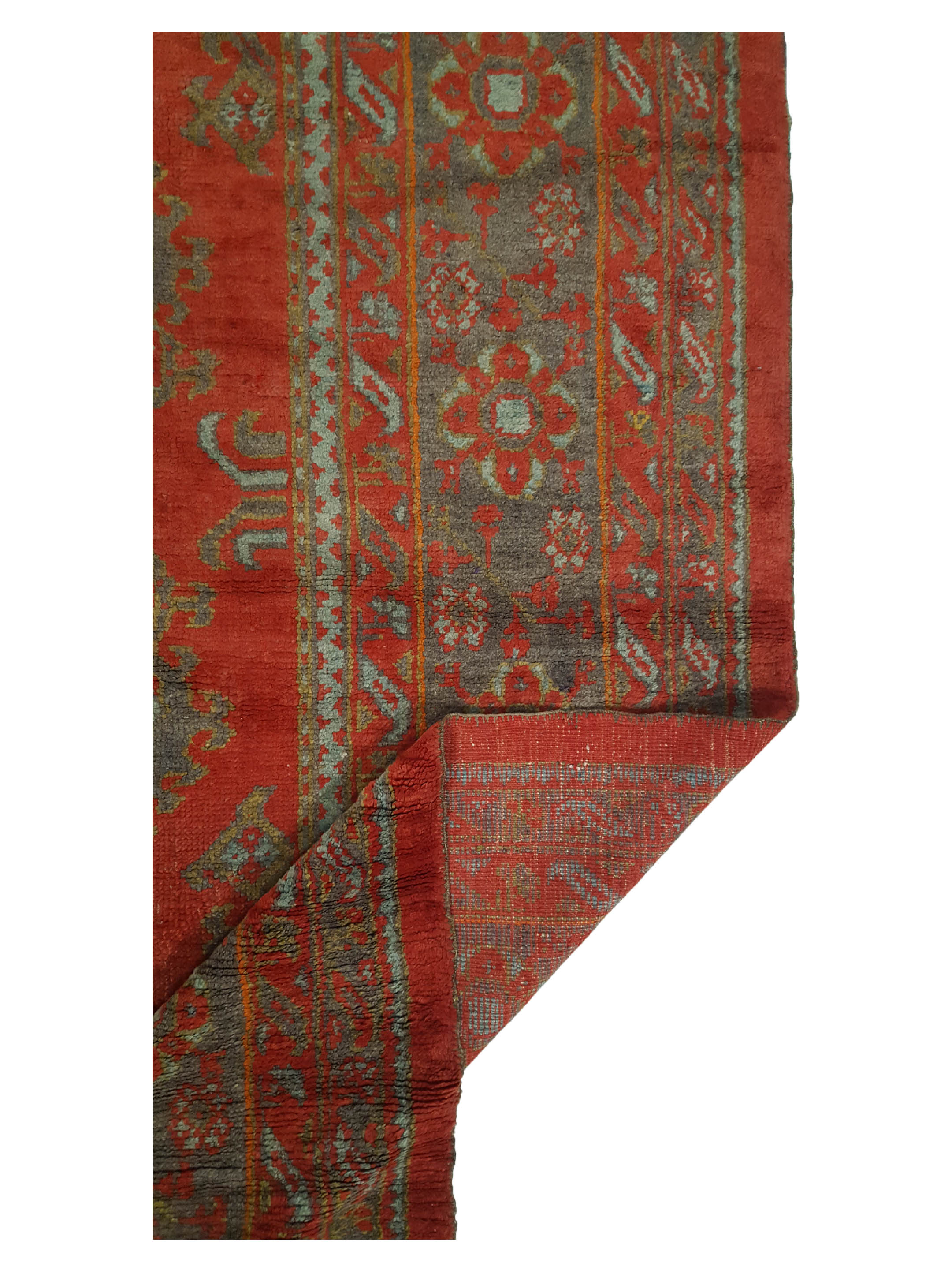 Antique Ushak Rust 14x15 - Image 3 of 7