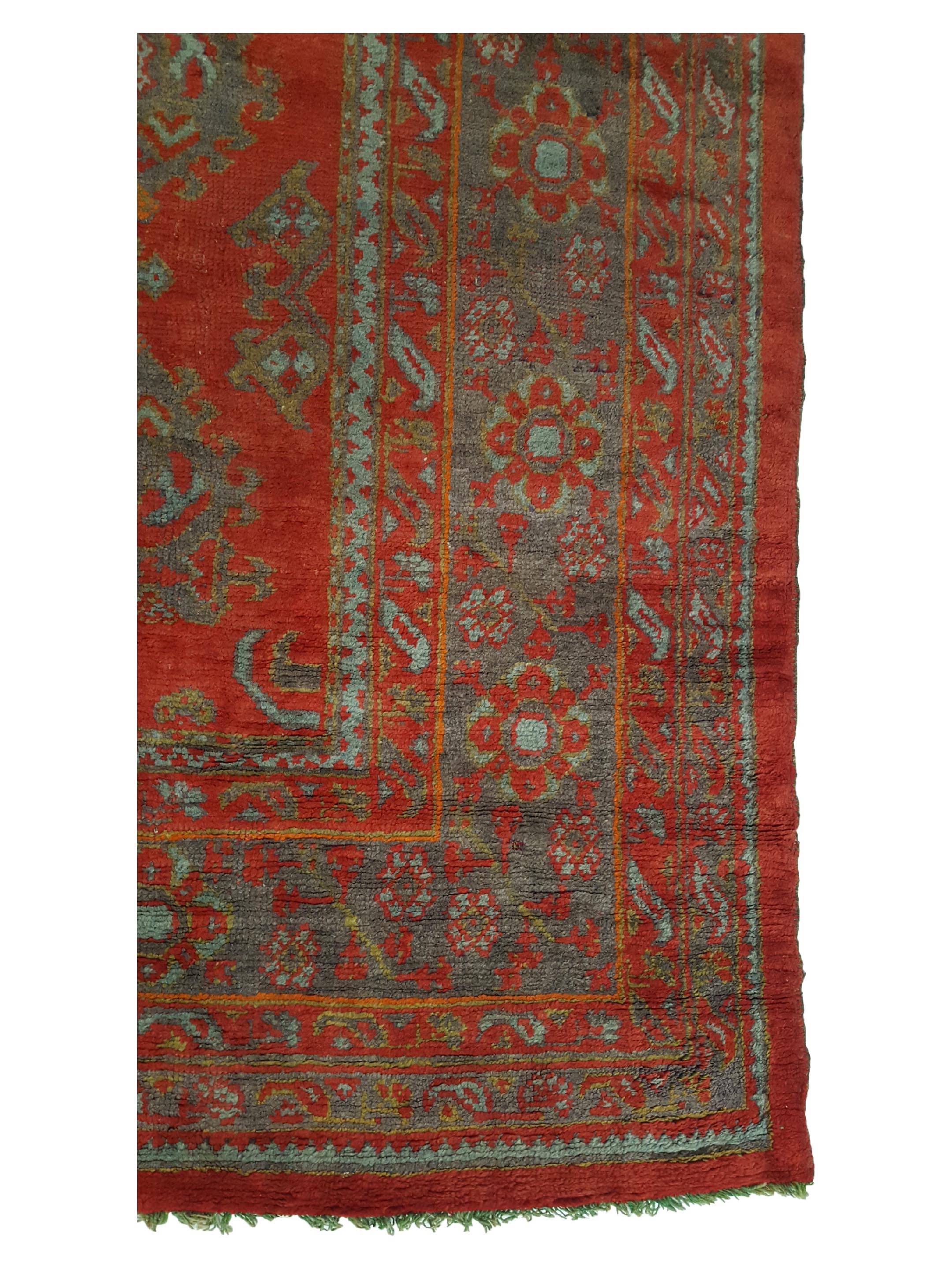 Antique Ushak Rust 14x15 - Image 4 of 7