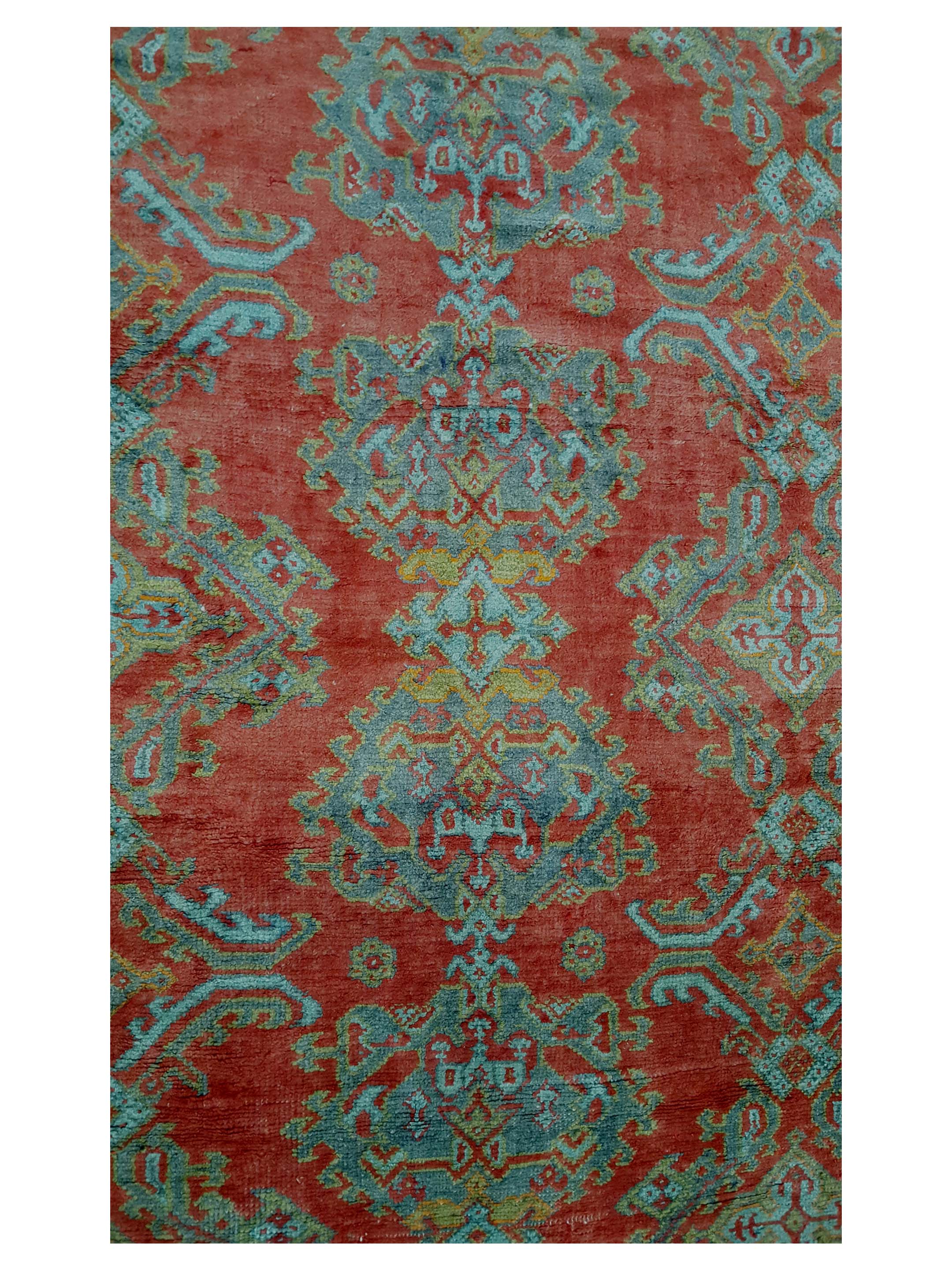Antique Ushak Rust 14x15 - Image 5 of 7