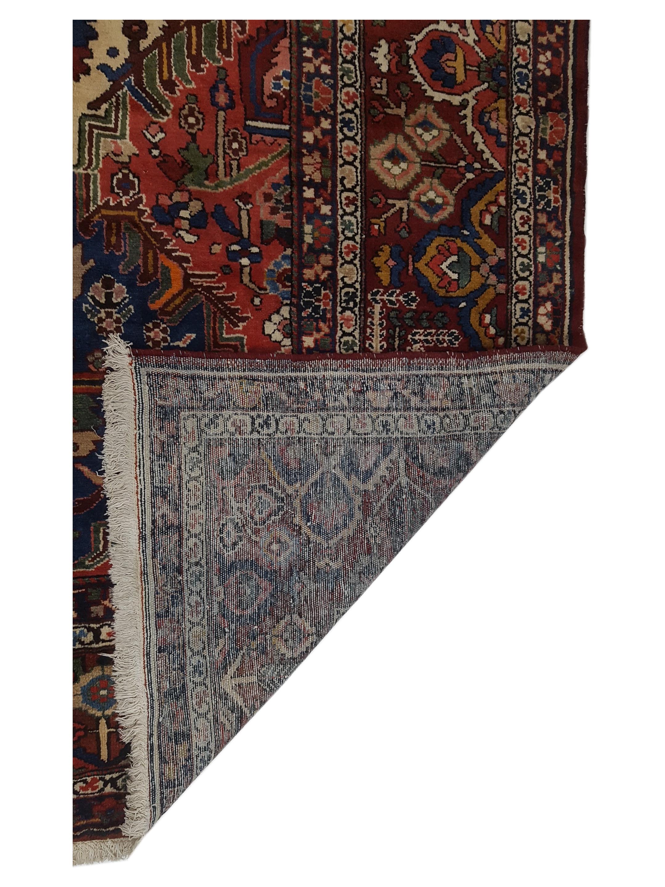 Antique Bakhtiyari Red 14x16 - Image 3 of 6