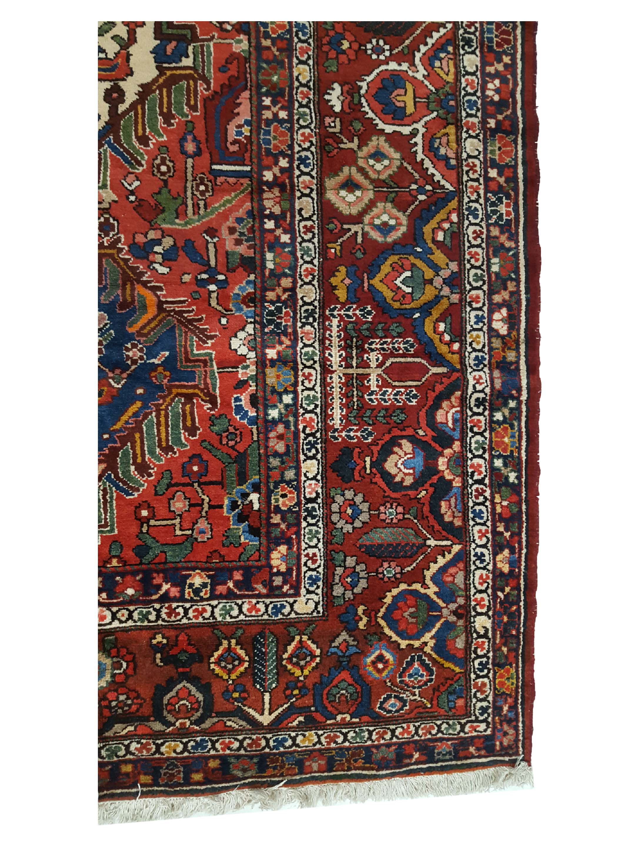 Antique Bakhtiyari Red 14x16 - Image 4 of 6