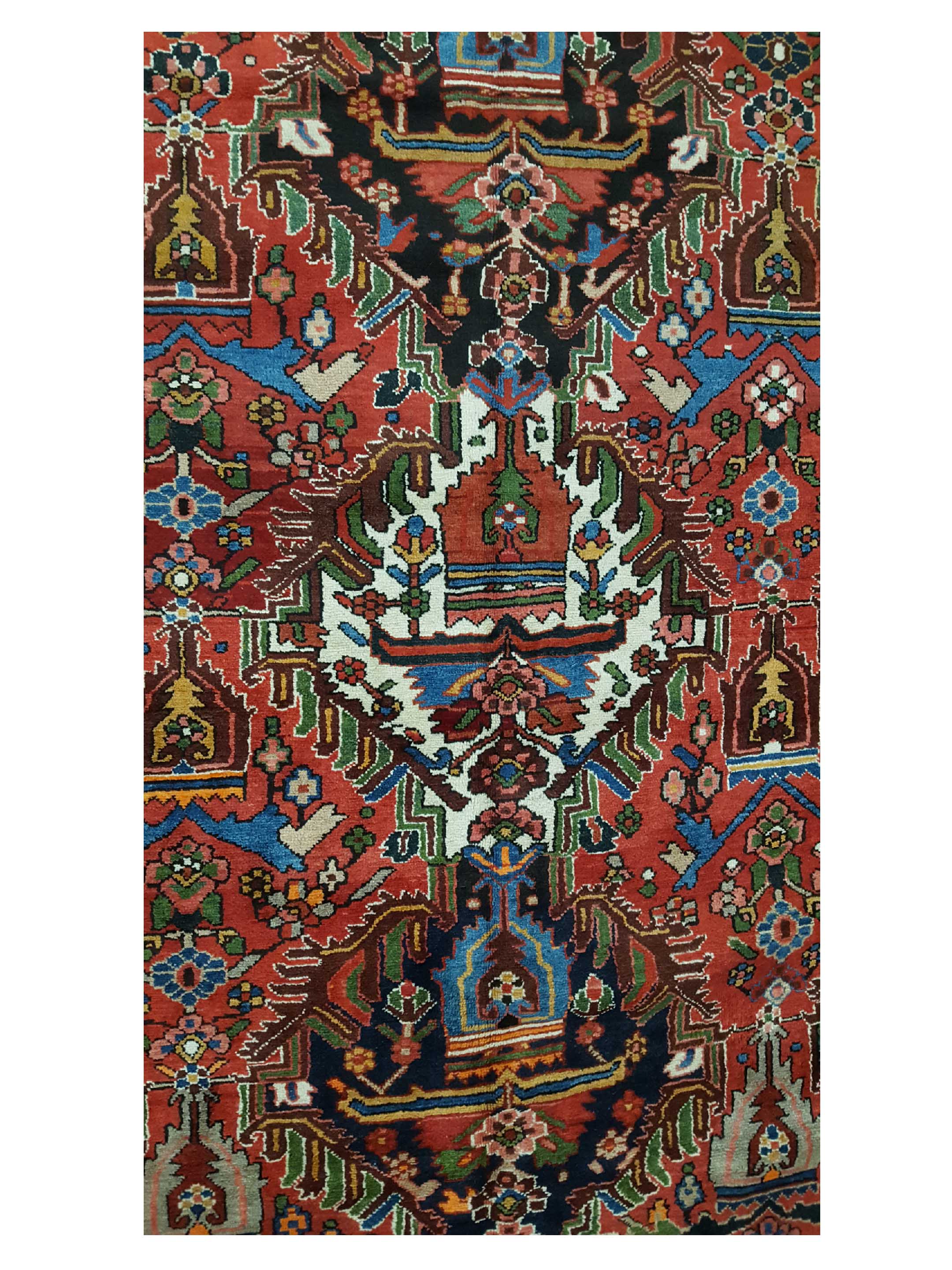 Antique Bakhtiyari Red 14x16 - Image 5 of 6