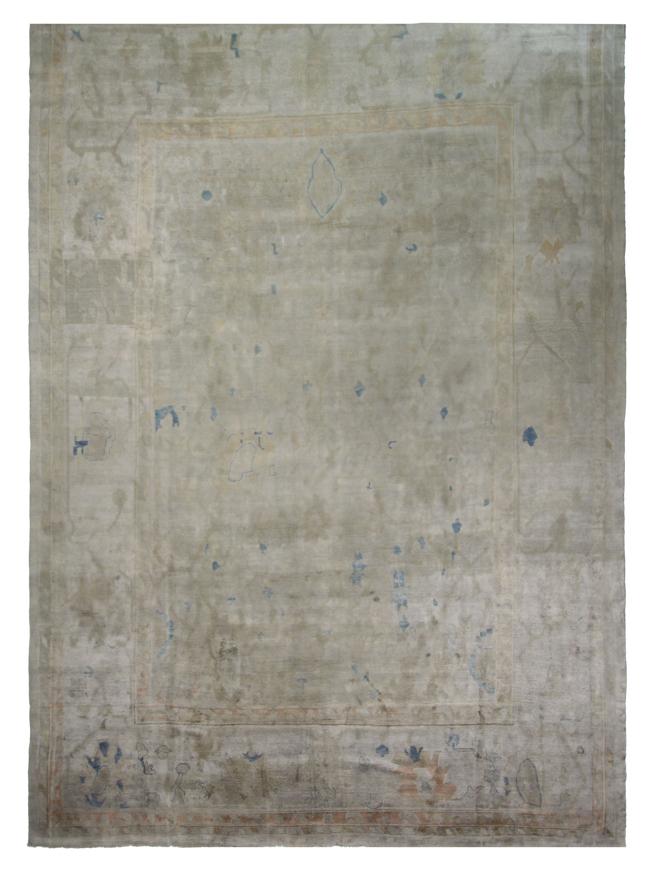 Antique Ushak Grey 15x21