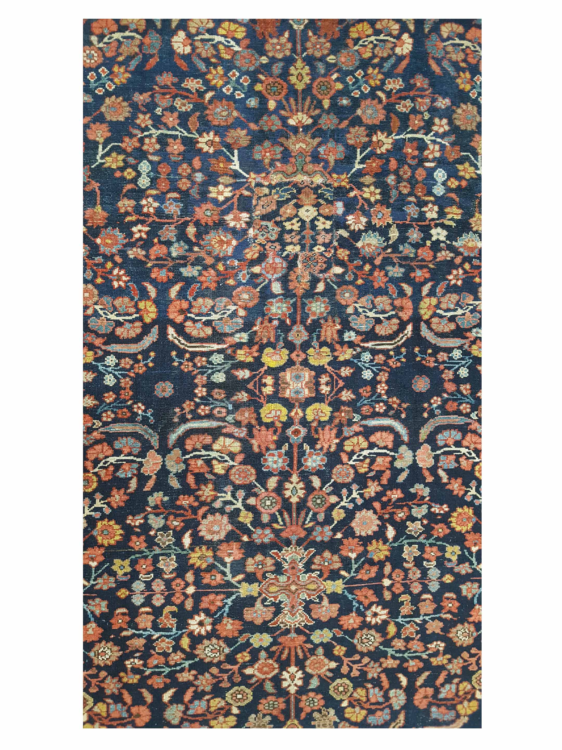 Antique Malayer Indigo 7x17 - Image 5 of 6