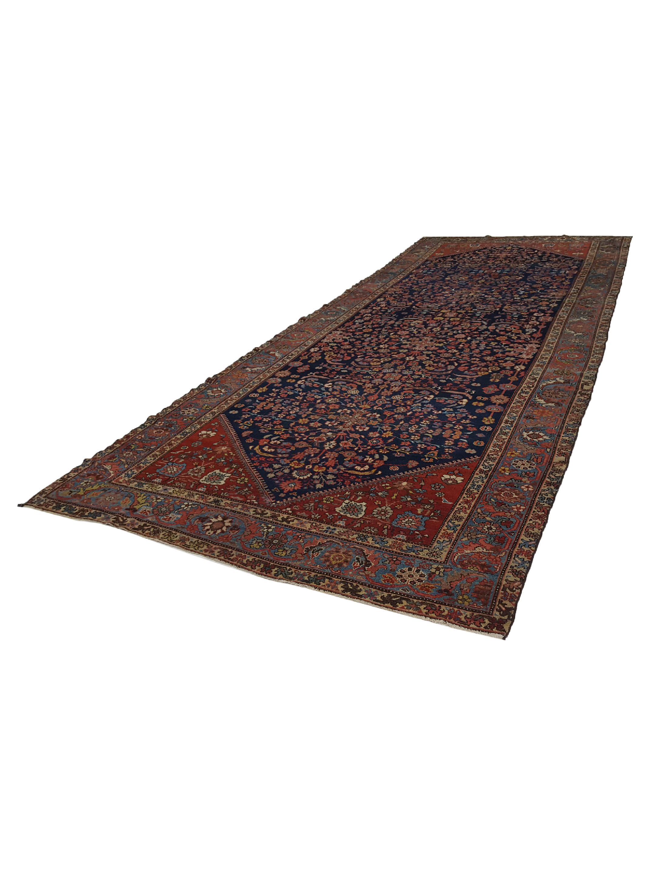 Antique Malayer Indigo 7x17 - Image 6 of 6