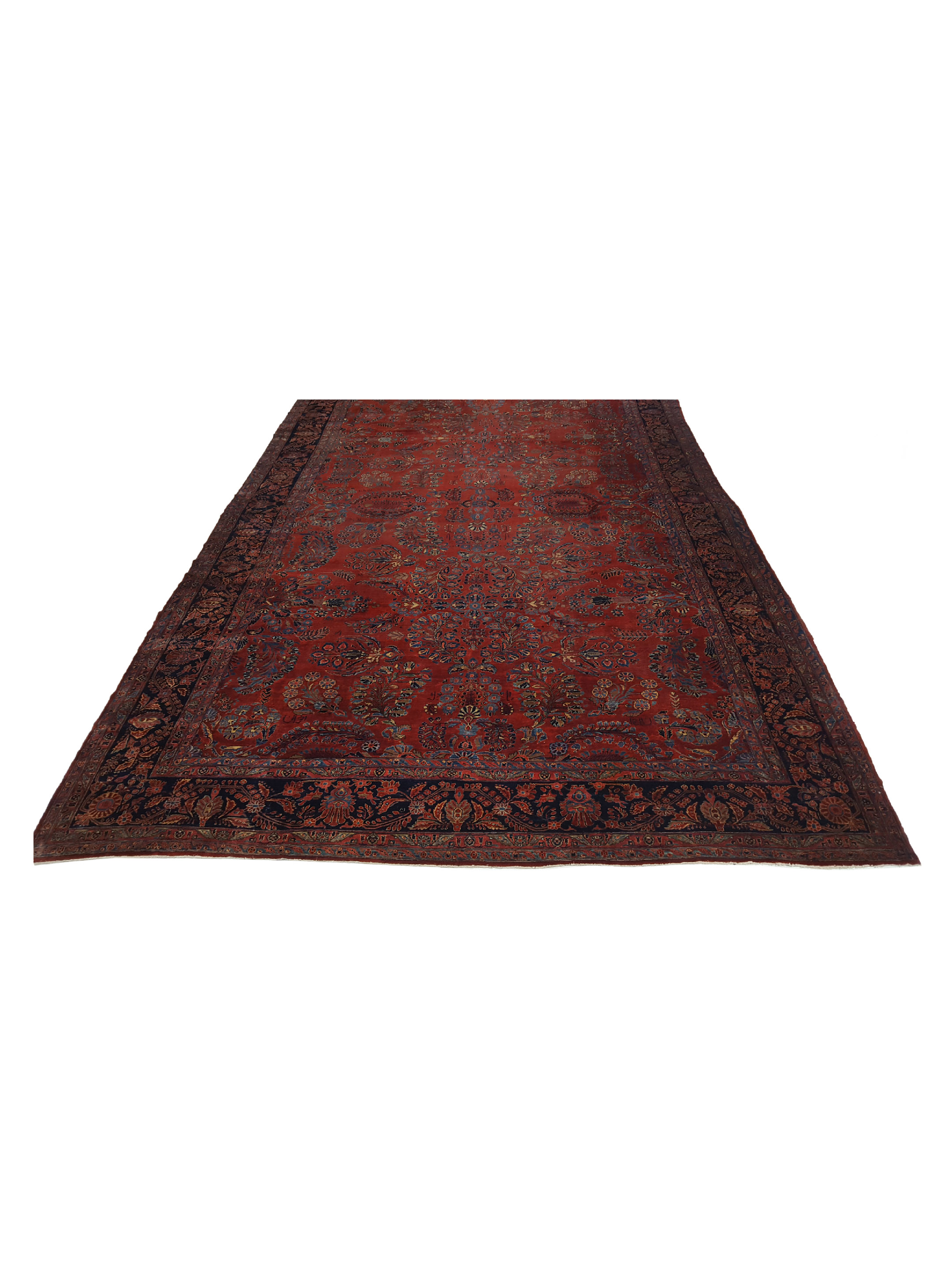 Antique Sarouk Rust 13x20 - Image 2 of 6