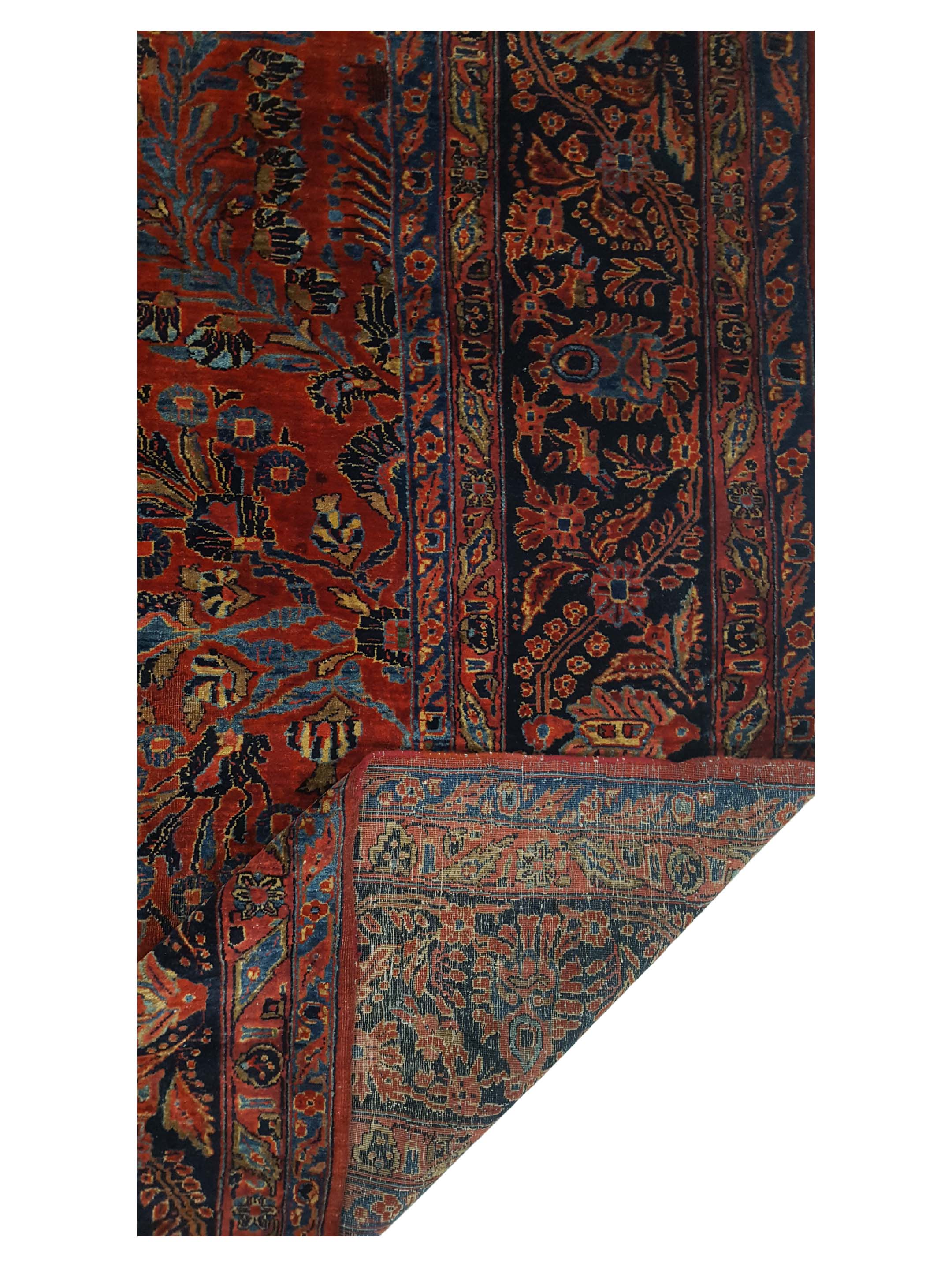 Antique Sarouk Rust 13x20 - Image 3 of 6
