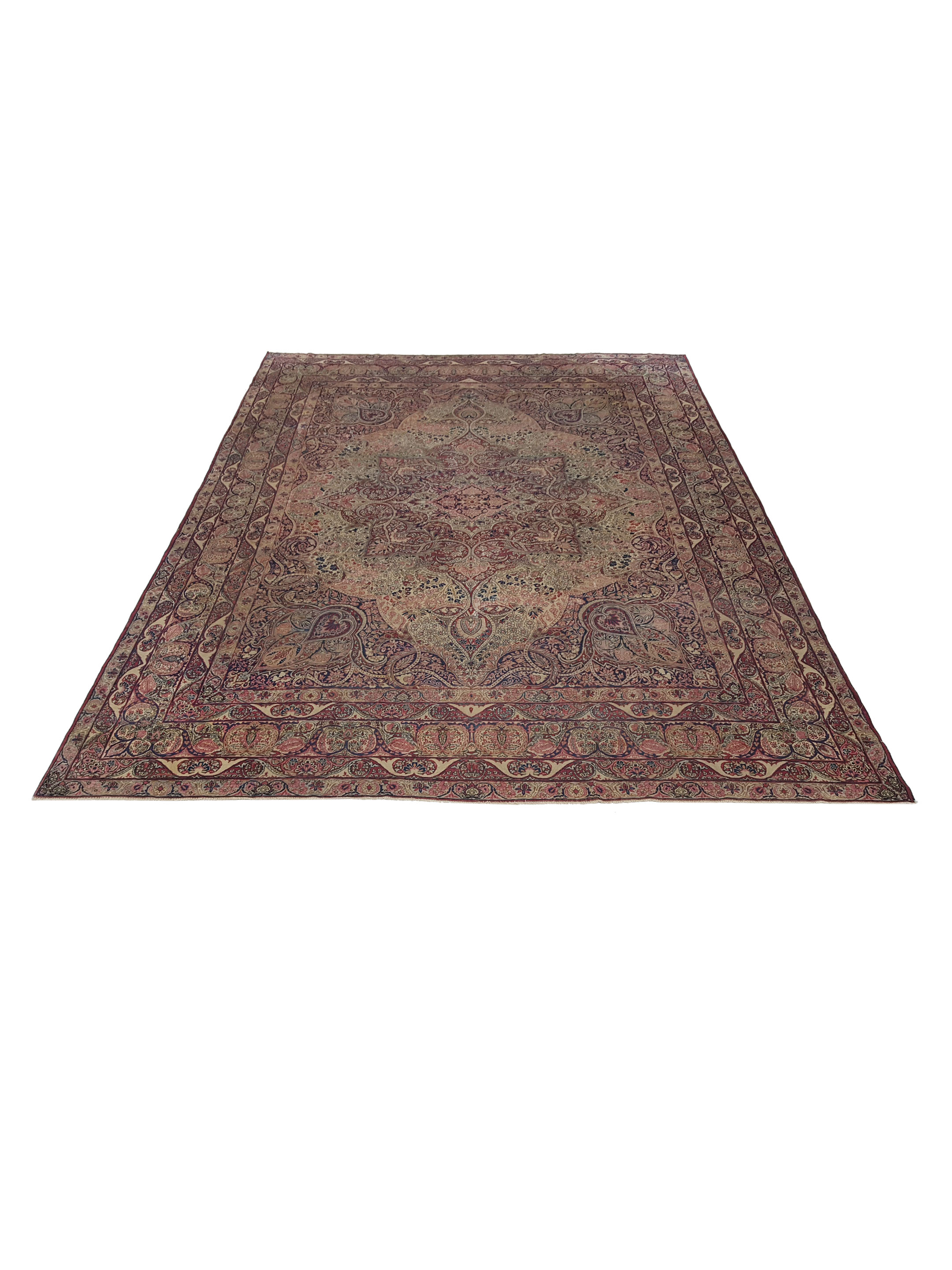 Antique Raver Kerman Coral 9x12 - Image 2 of 7