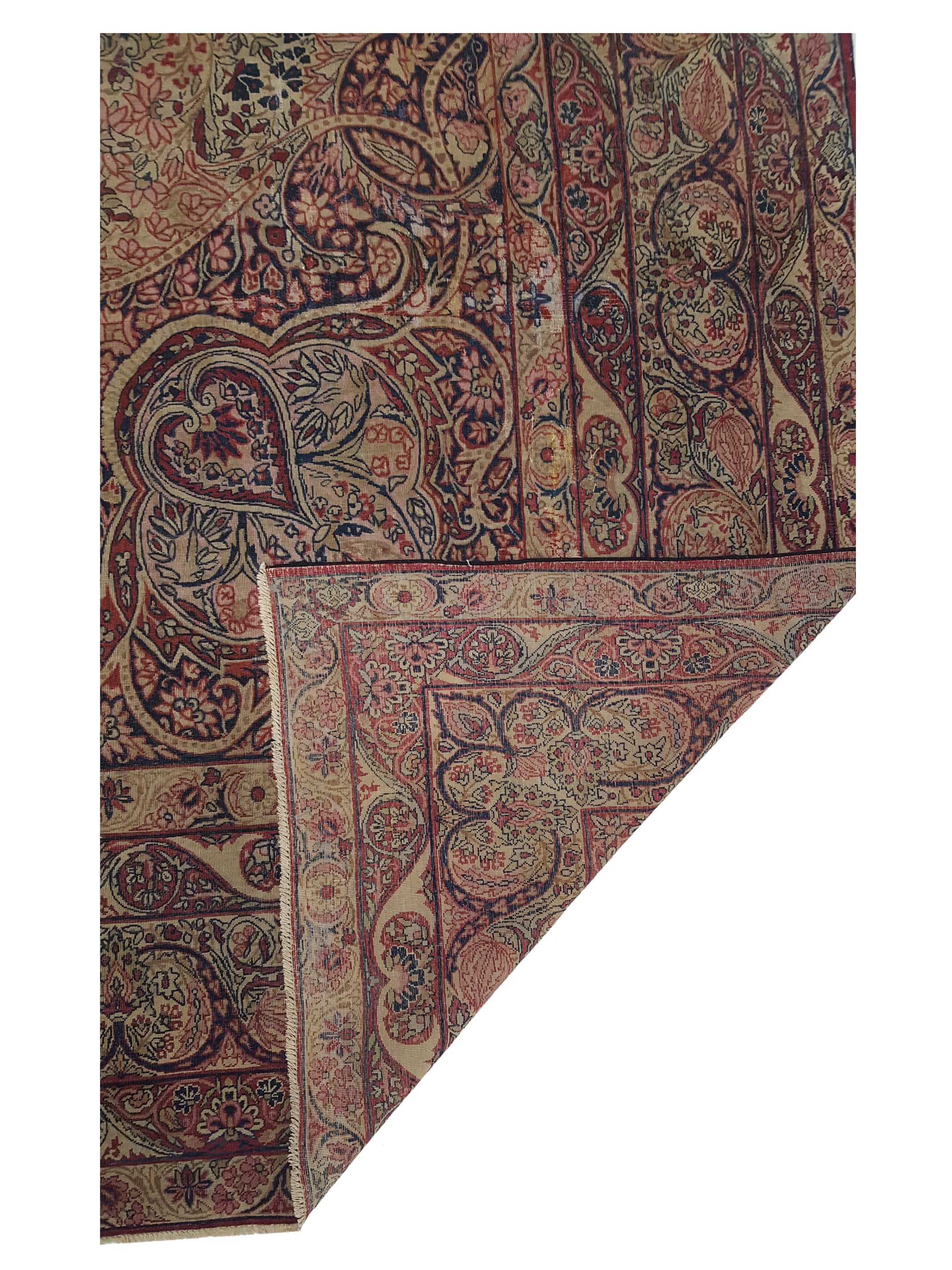 Antique Raver Kerman Coral 9x12 - Image 3 of 7