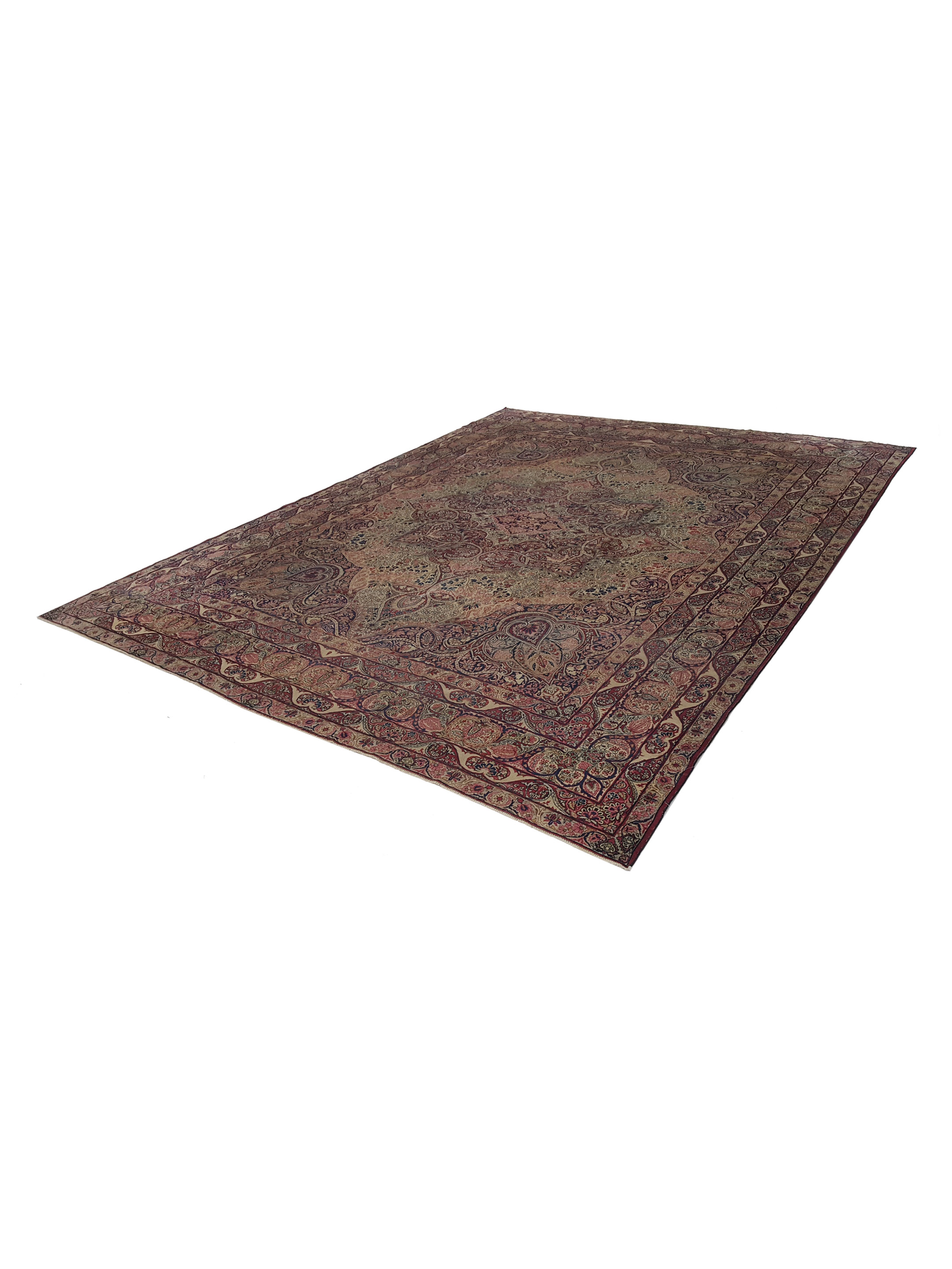 Antique Raver Kerman Coral 9x12 - Image 6 of 7