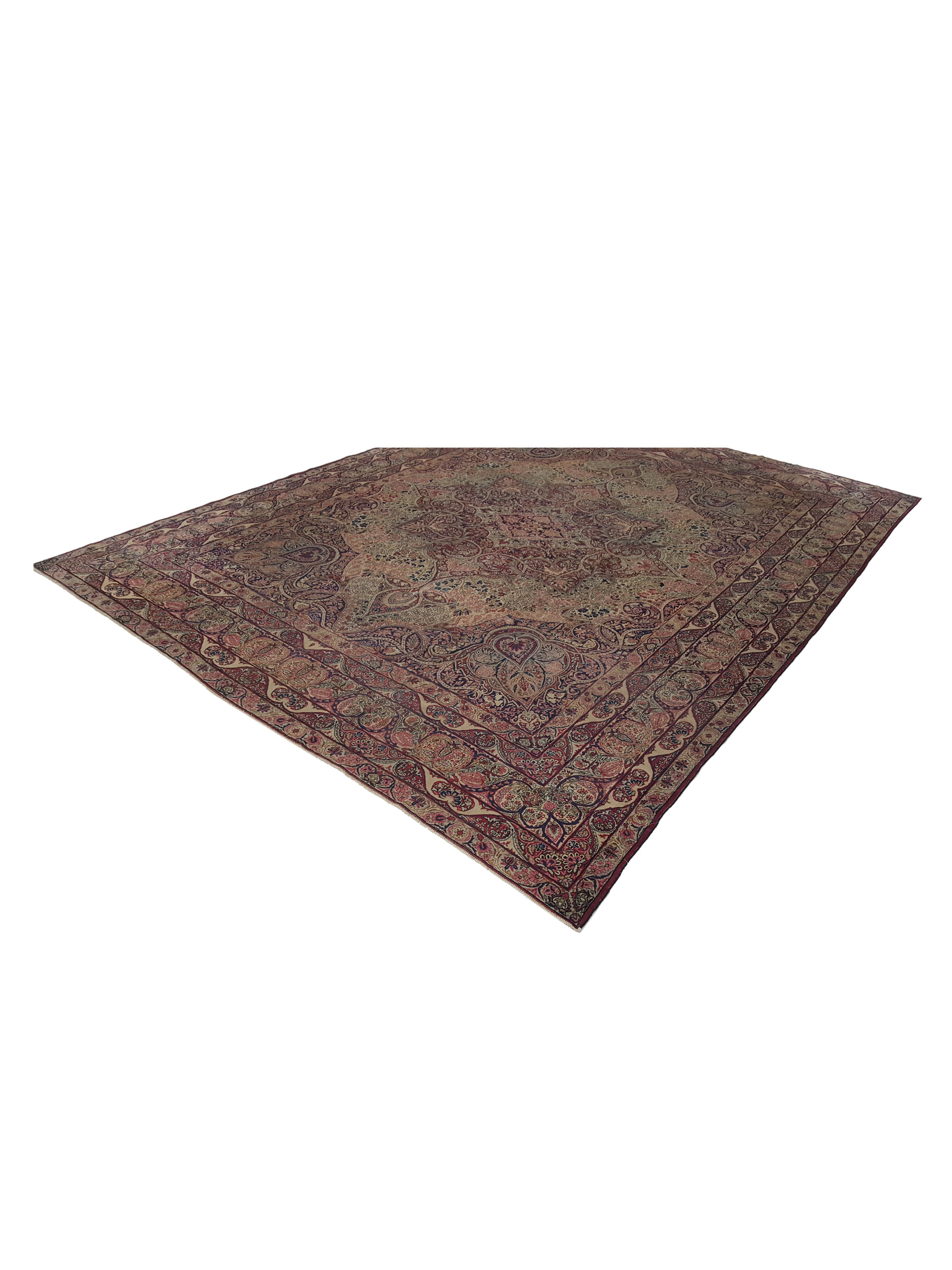 Antique Raver Kerman Coral 9x12 - Image 7 of 7