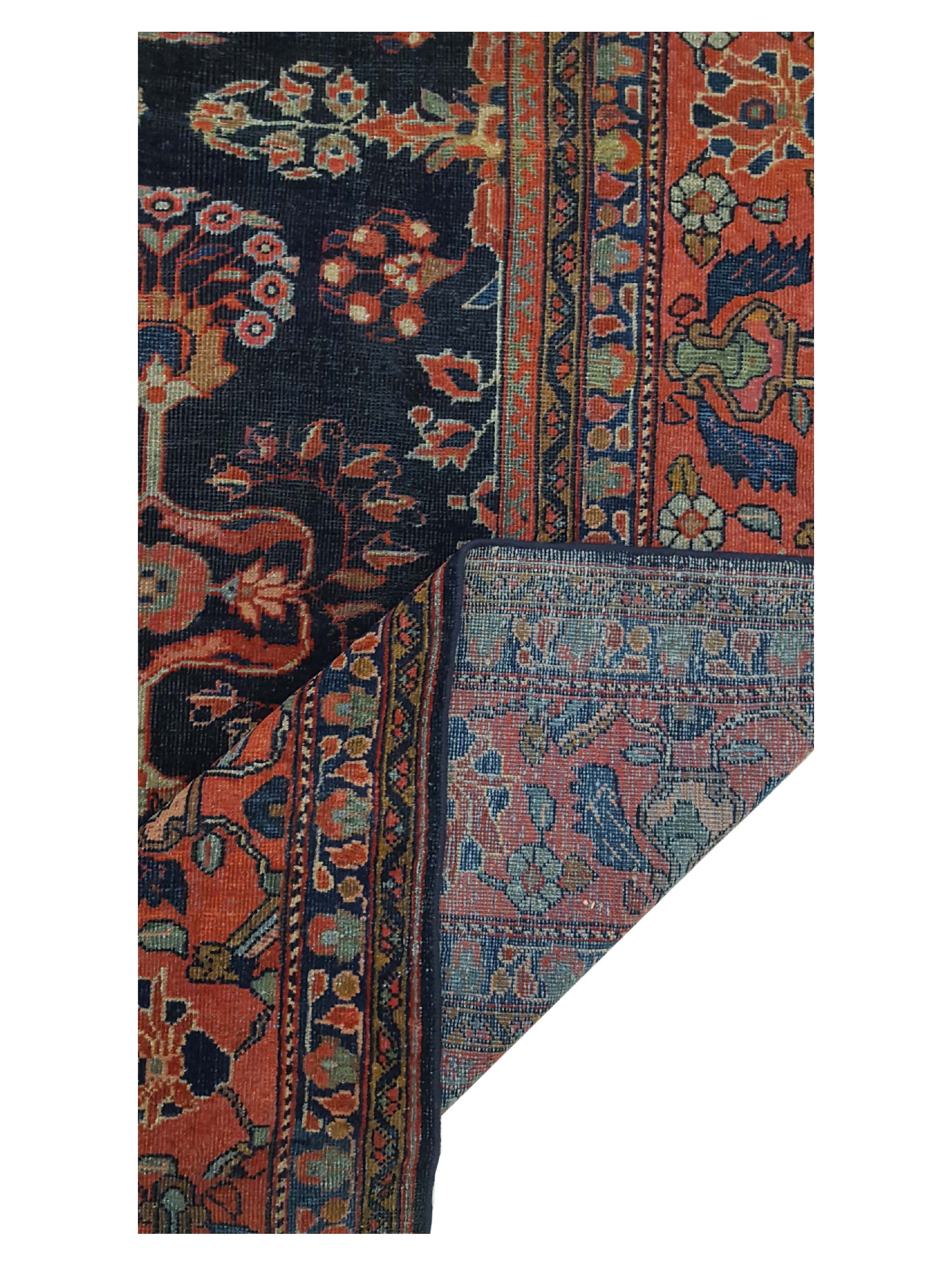 Antique Mahal Indigo 9x12 - Image 3 of 6
