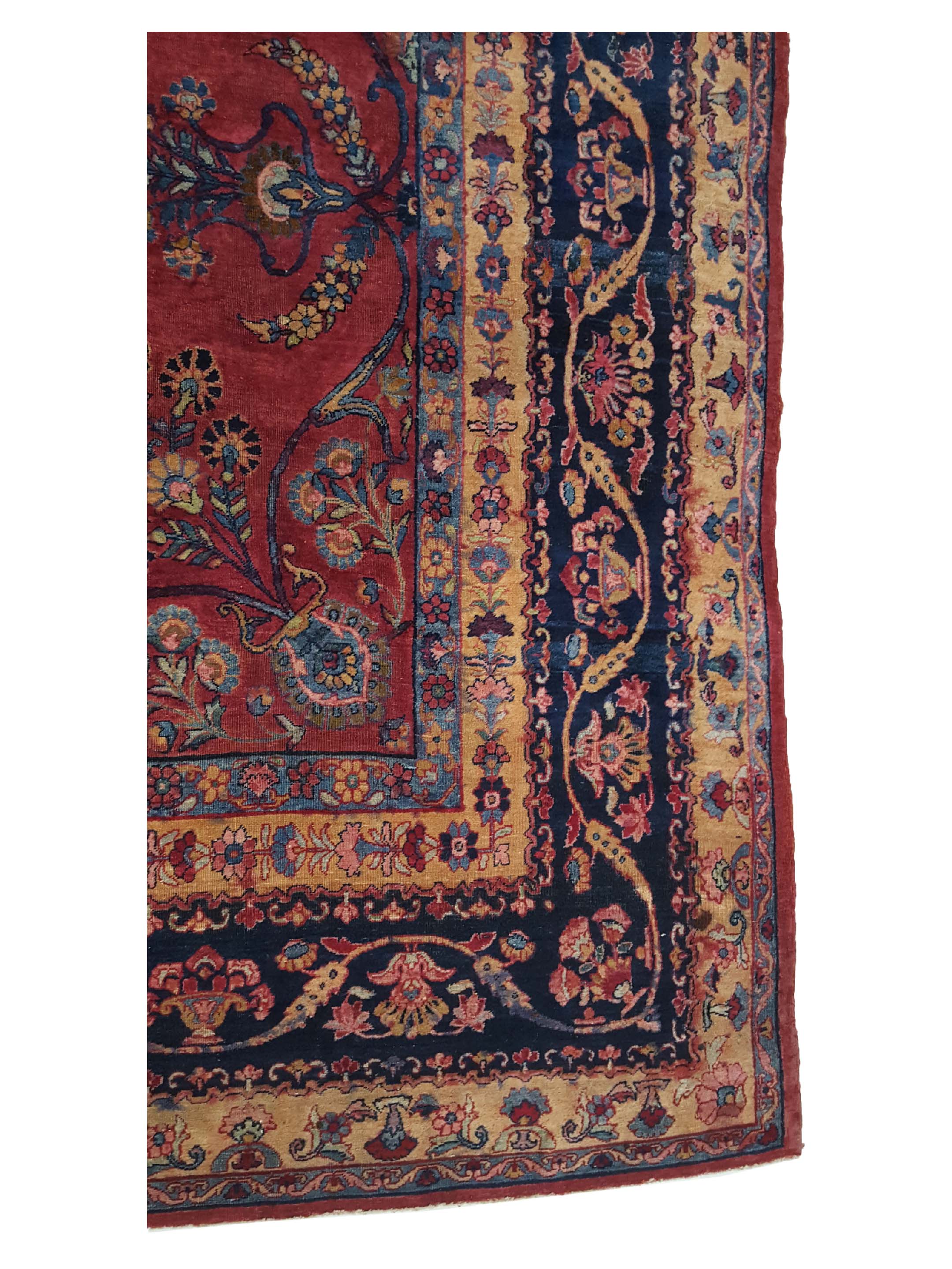 Antique Kerman Rust 9x14 - Image 4 of 8