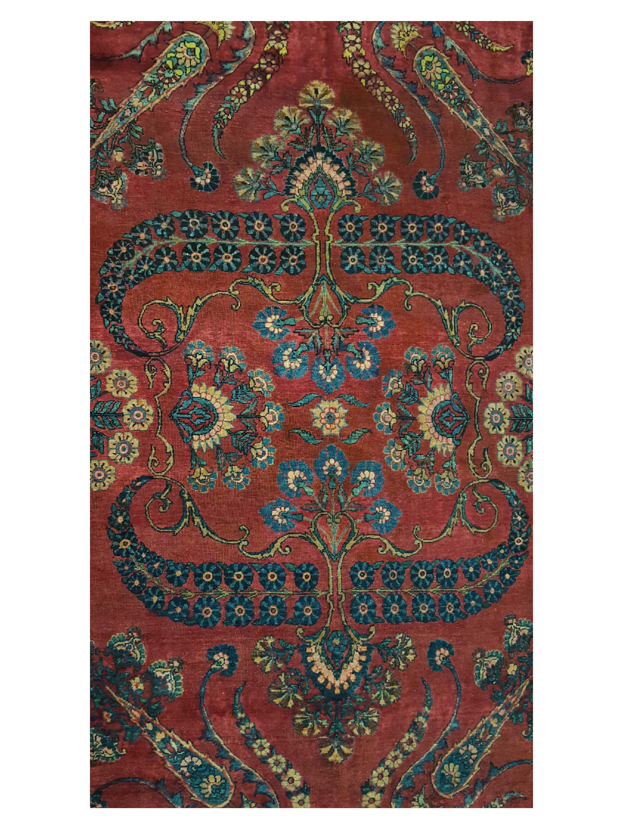Antique Kerman Rust 9x14 - Image 5 of 8
