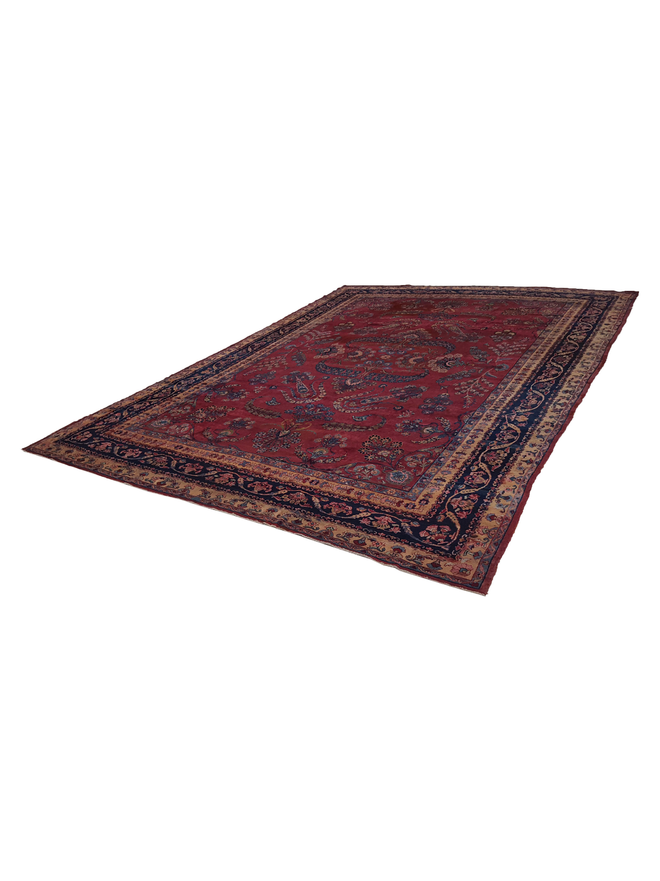 Antique Kerman Rust 9x14 - Image 6 of 8