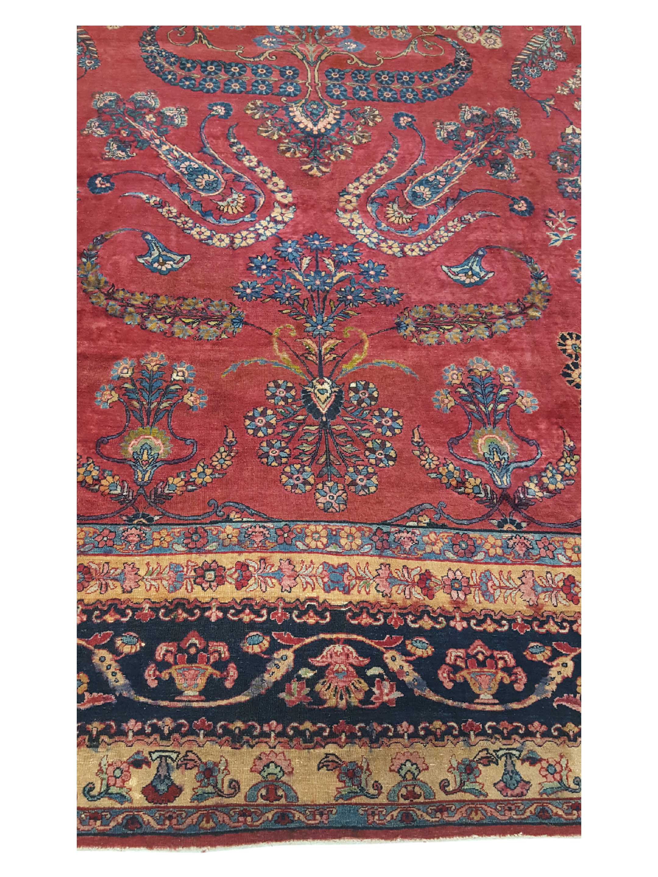 Antique Kerman Rust 9x14 - Image 7 of 8