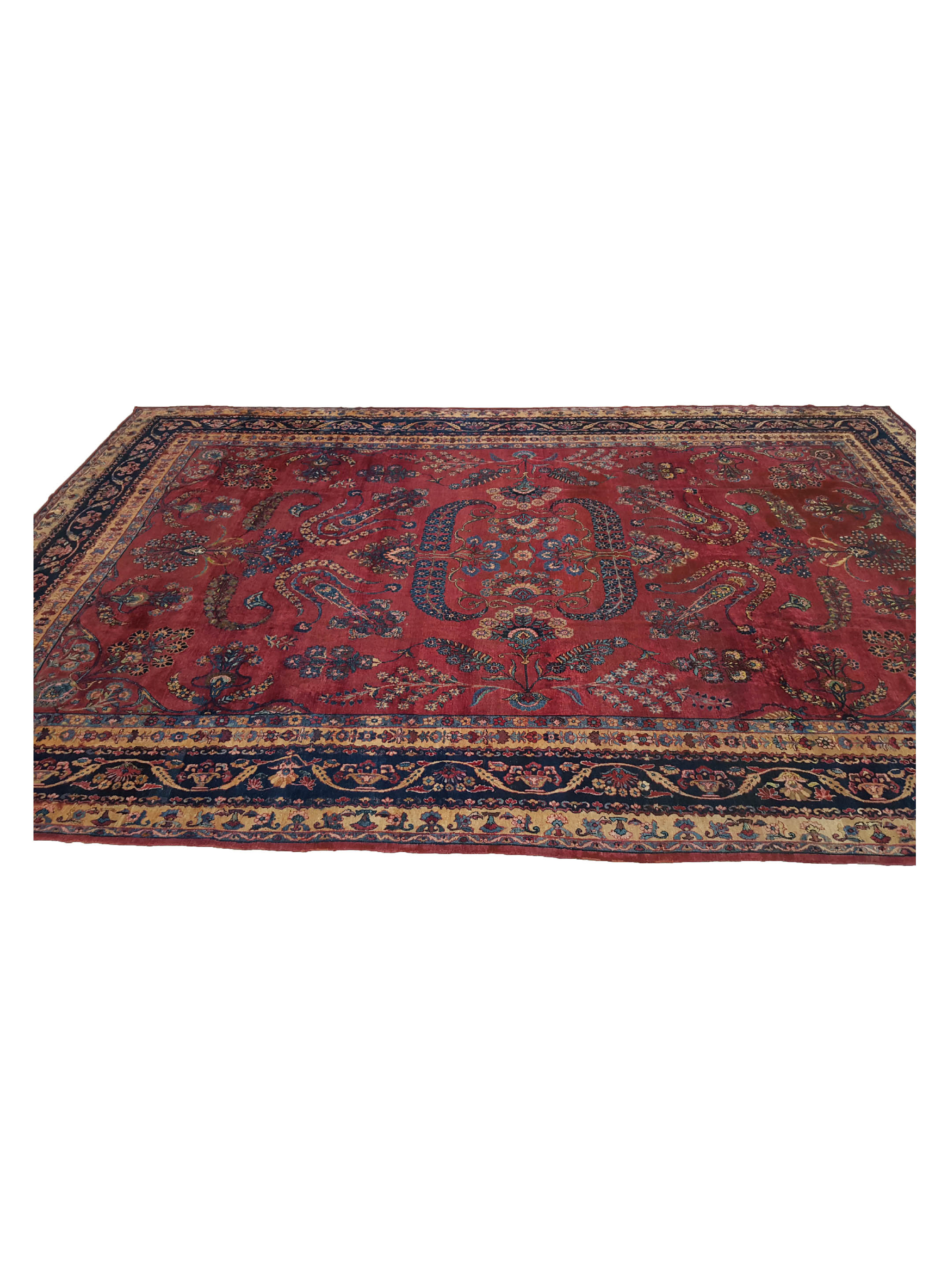 Antique Kerman Rust 9x14 - Image 8 of 8
