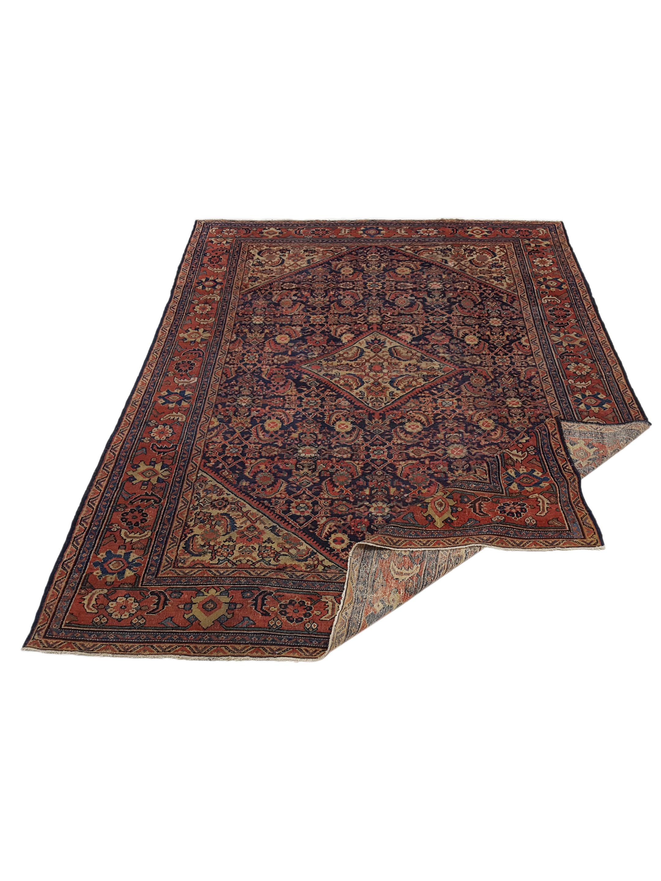 Antique Mahal Navy 9x12 - Image 2 of 5