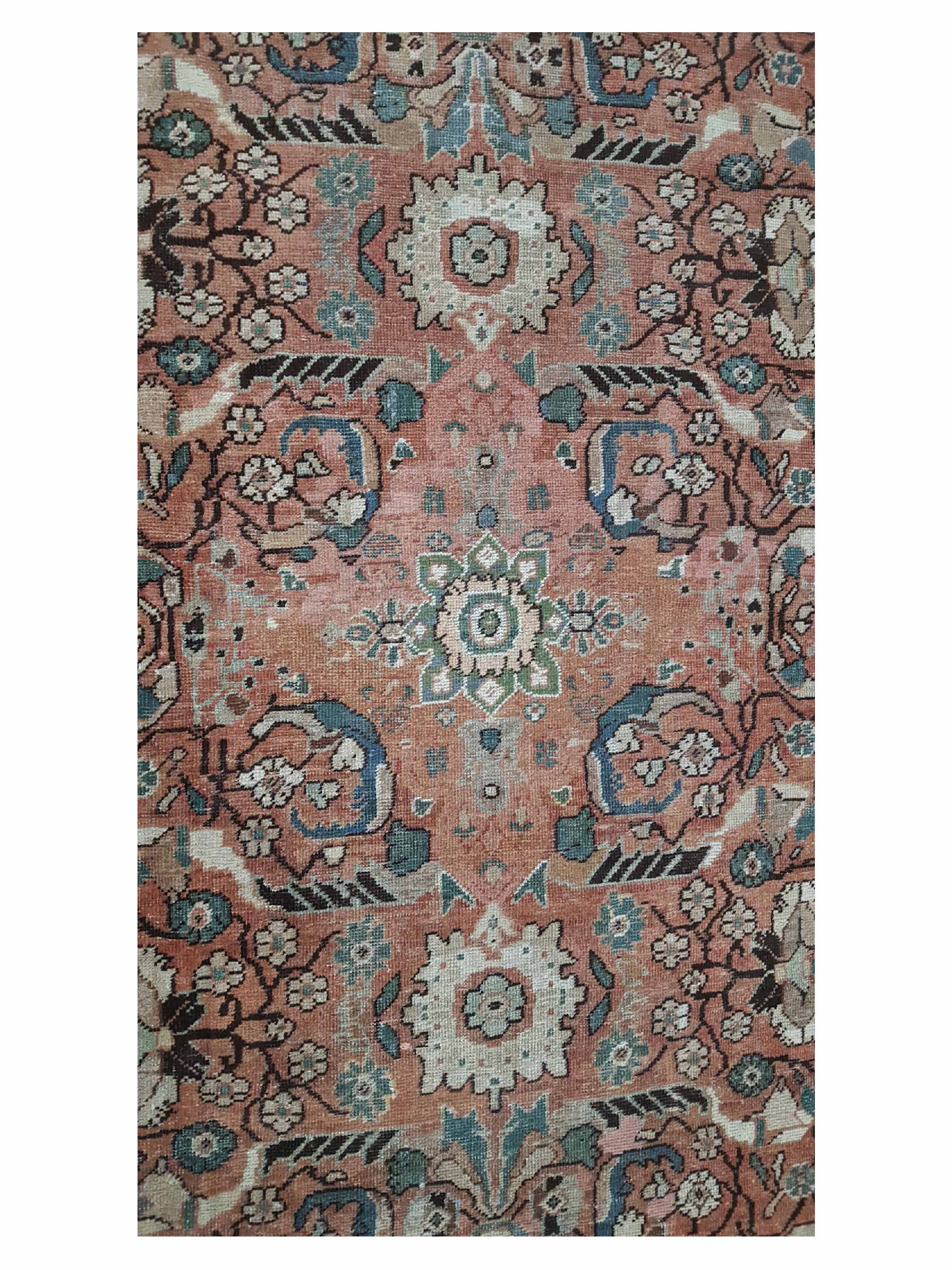 Antique Mahal Coral 10x13 - Image 4 of 6