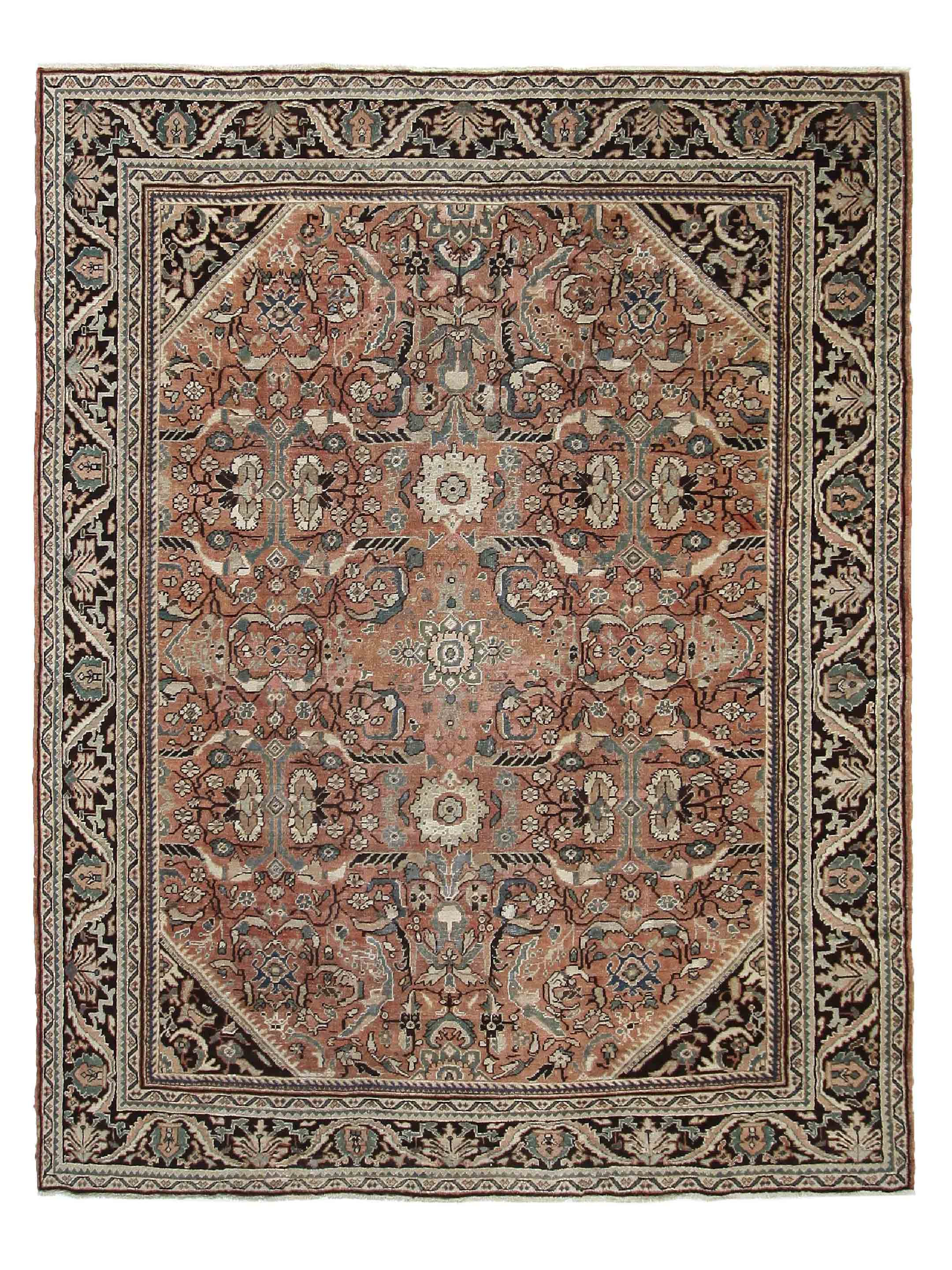 Antique Mahal Coral 10x13