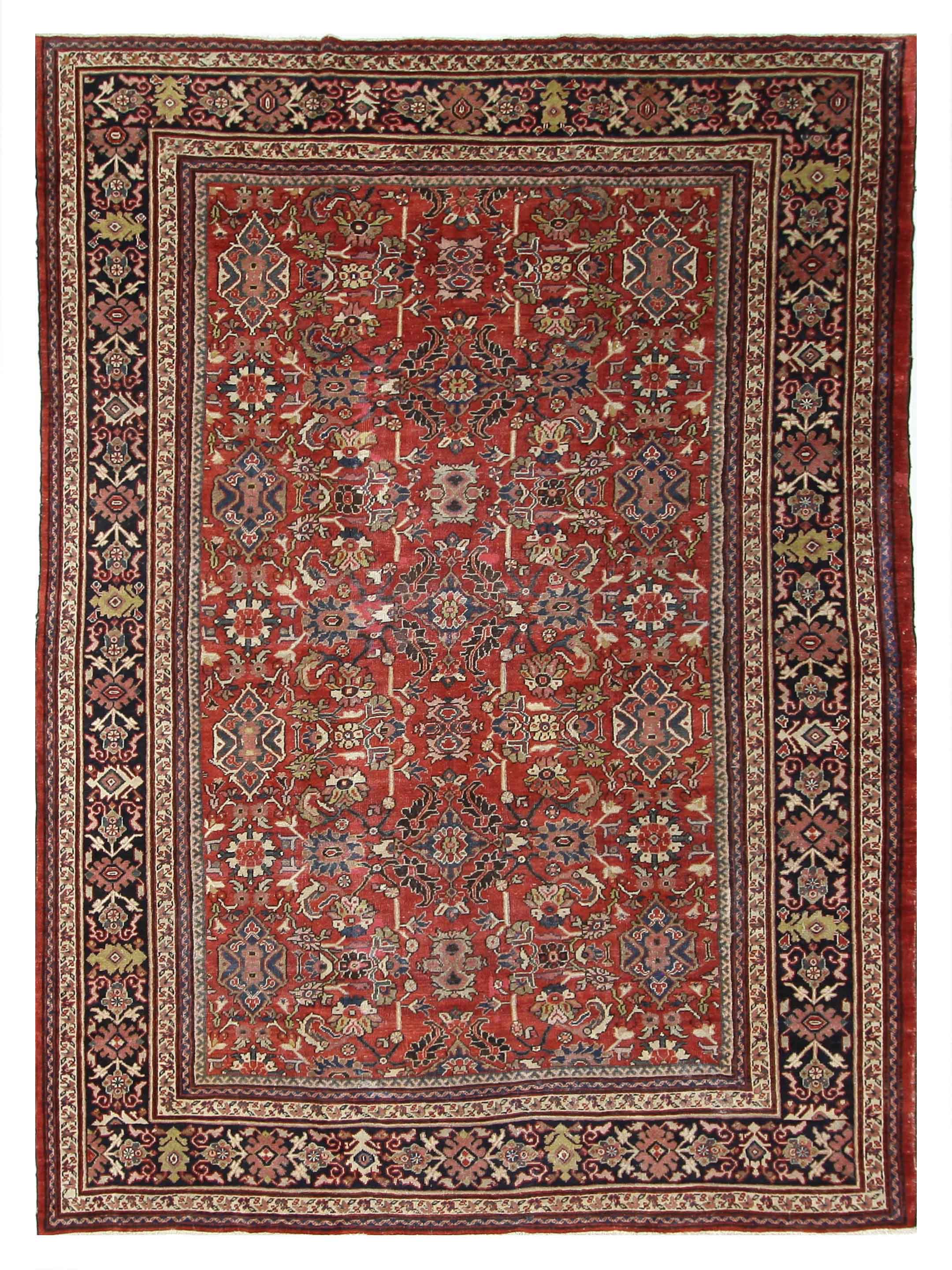 Antique Mahal Rust 10x14