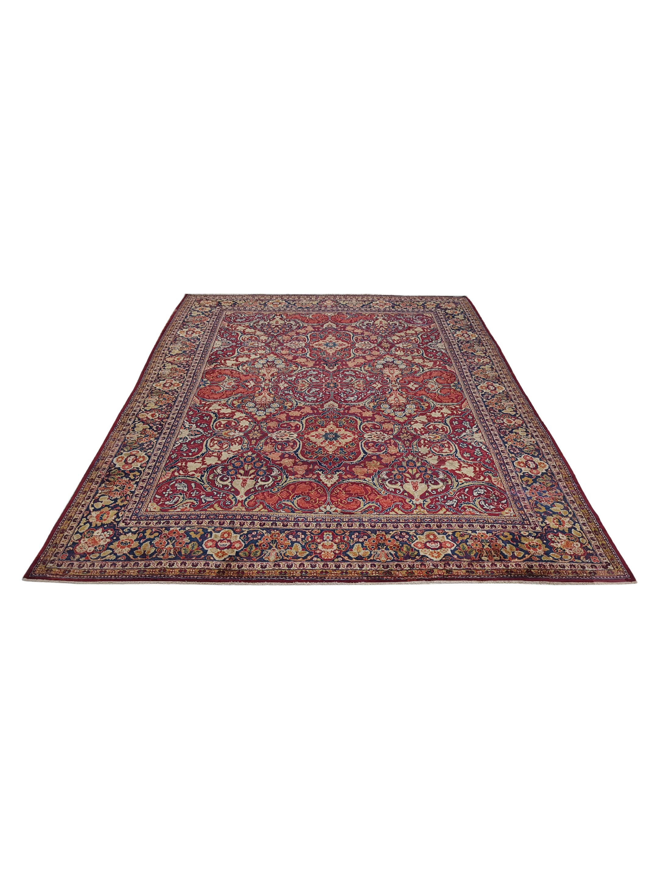 Antique Mahal Burgundy 10x14 - Image 2 of 6